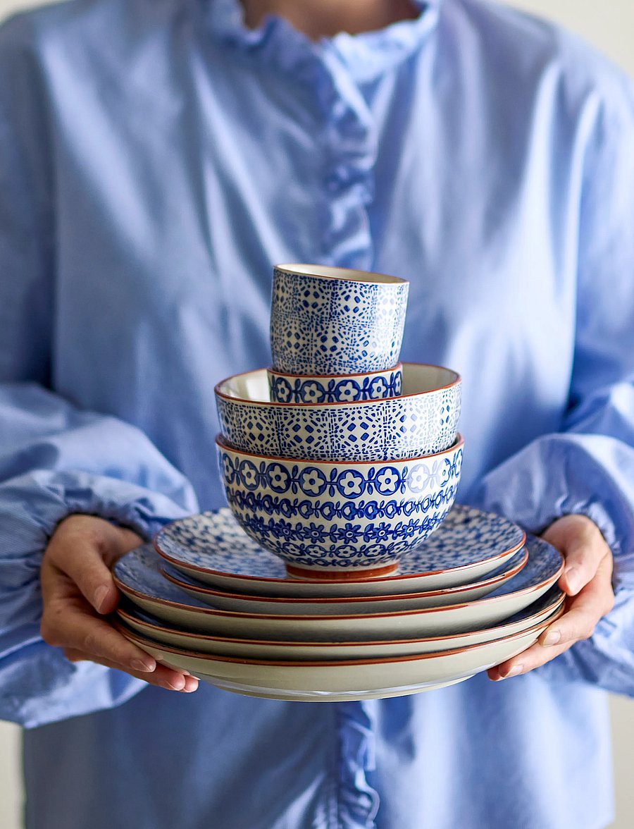 Bloomingville - Karine Plate - praetaldrikud - blue - 5