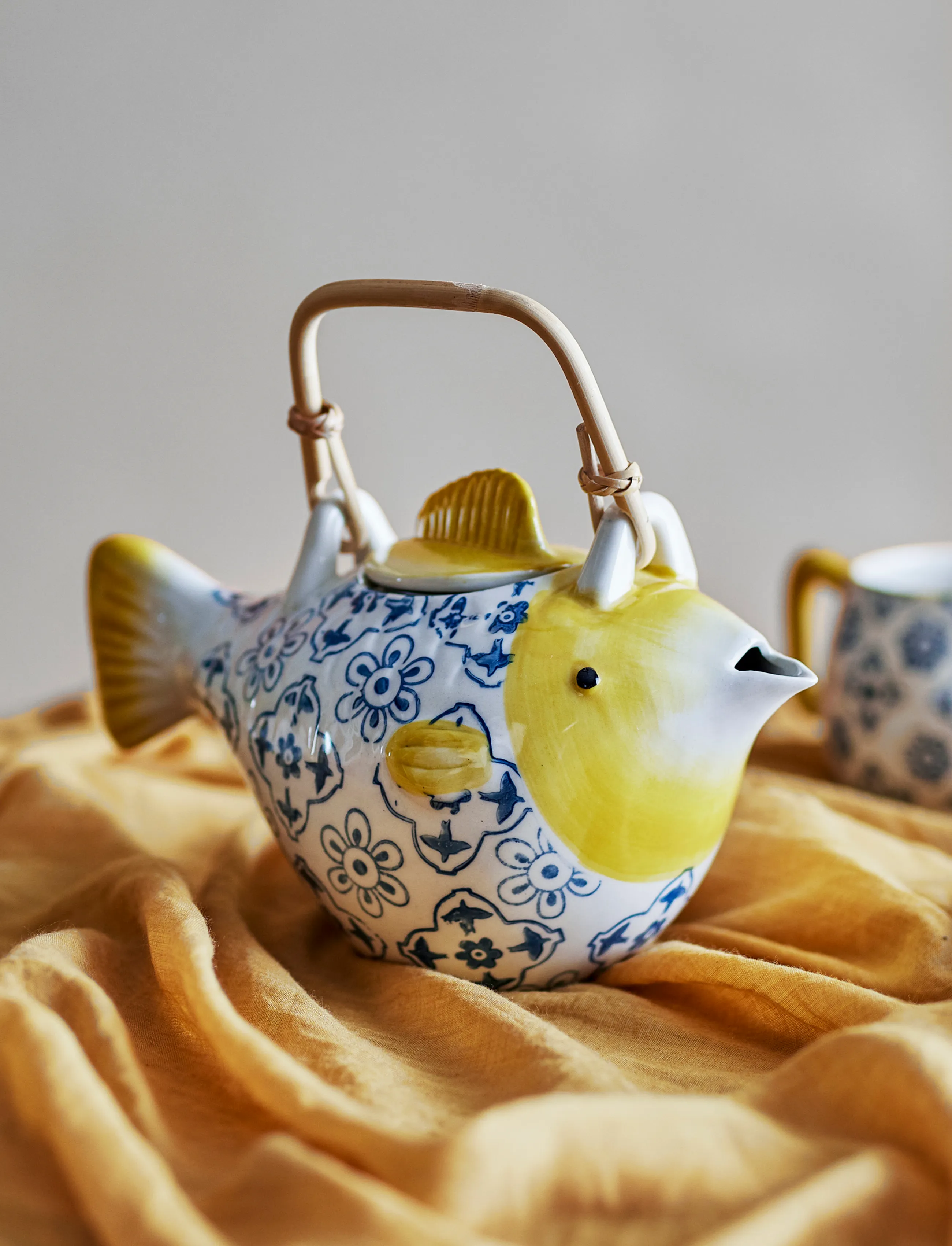 Bloomingville - Wrenna Teapot w/Strainer - multi-coloured - 4