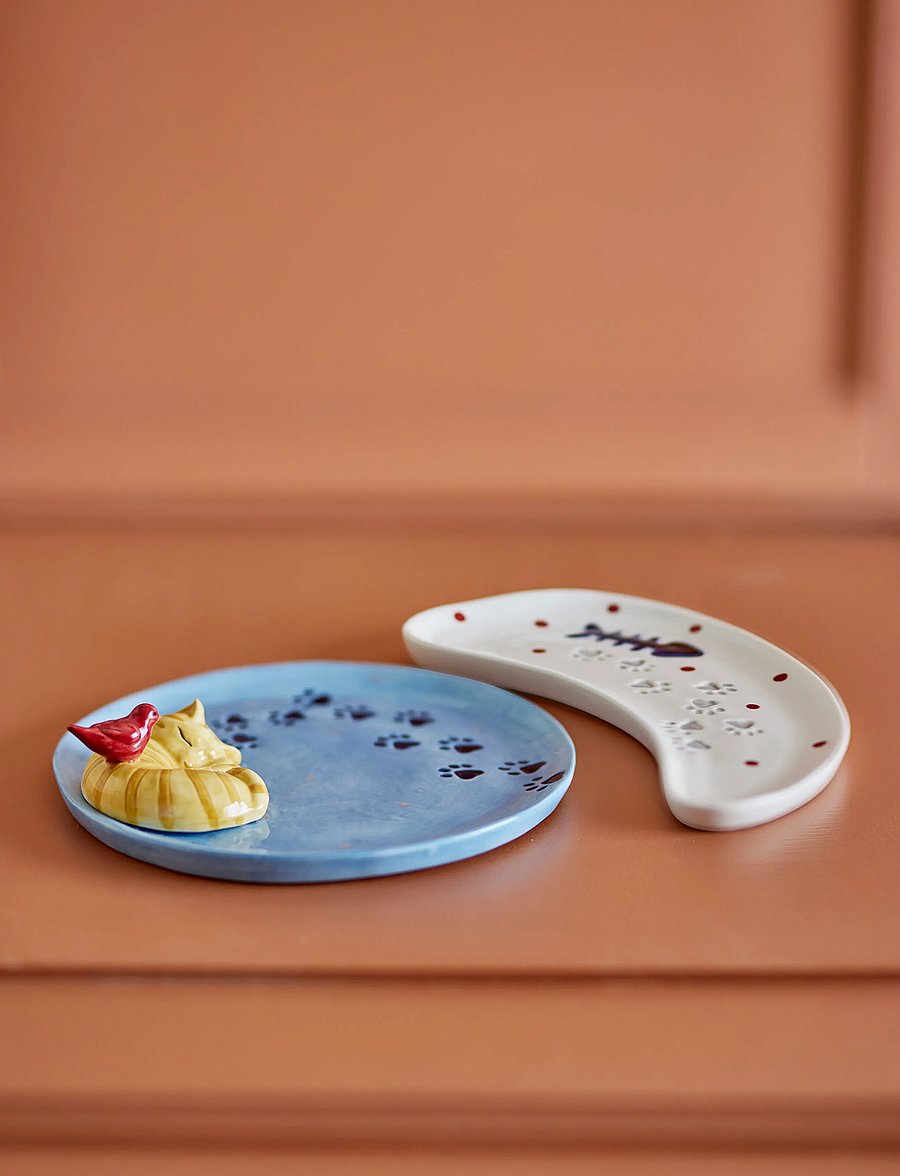 Bloomingville - Bitte Serving Plate - vaagnad ja roogade serveerimisalused - multi-coloured - 0