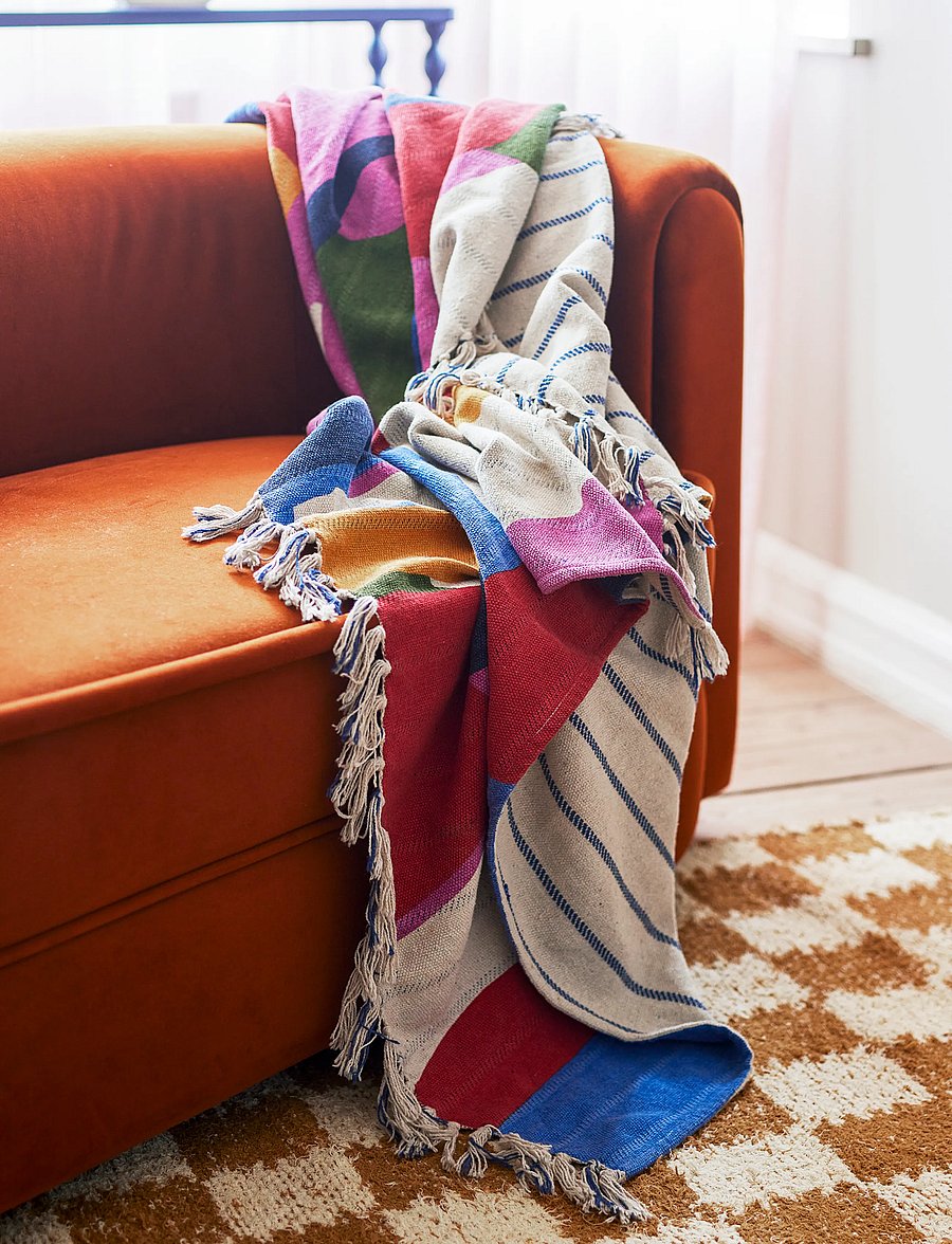 Bloomingville - Artista Throw - pledi un segas - multi-coloured - 4