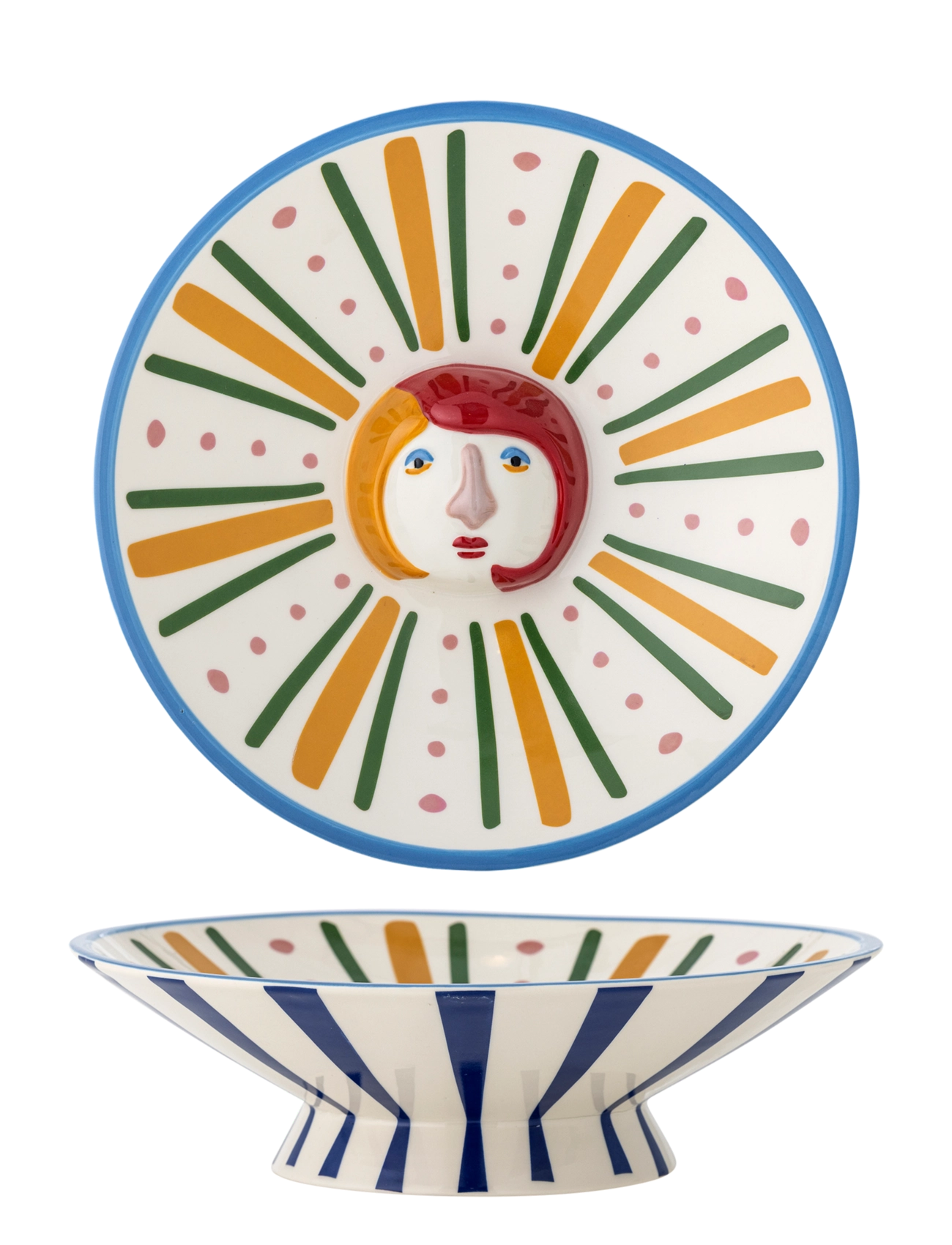 Bloomingville Conneli Bowl - Servering - MULTI-COLOURED / multi
