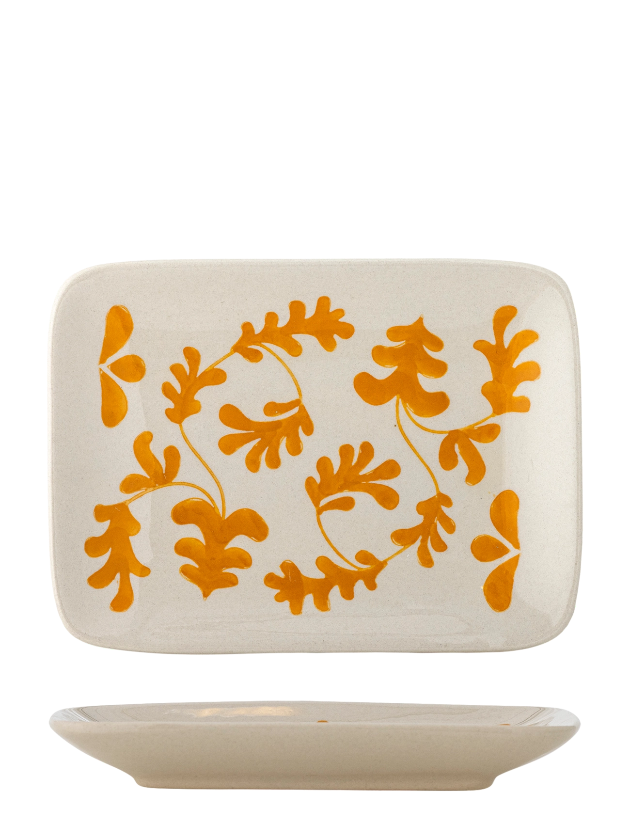 Bloomingville Fauni Plate - Geschirr - MULTI-COLOURED / orange
