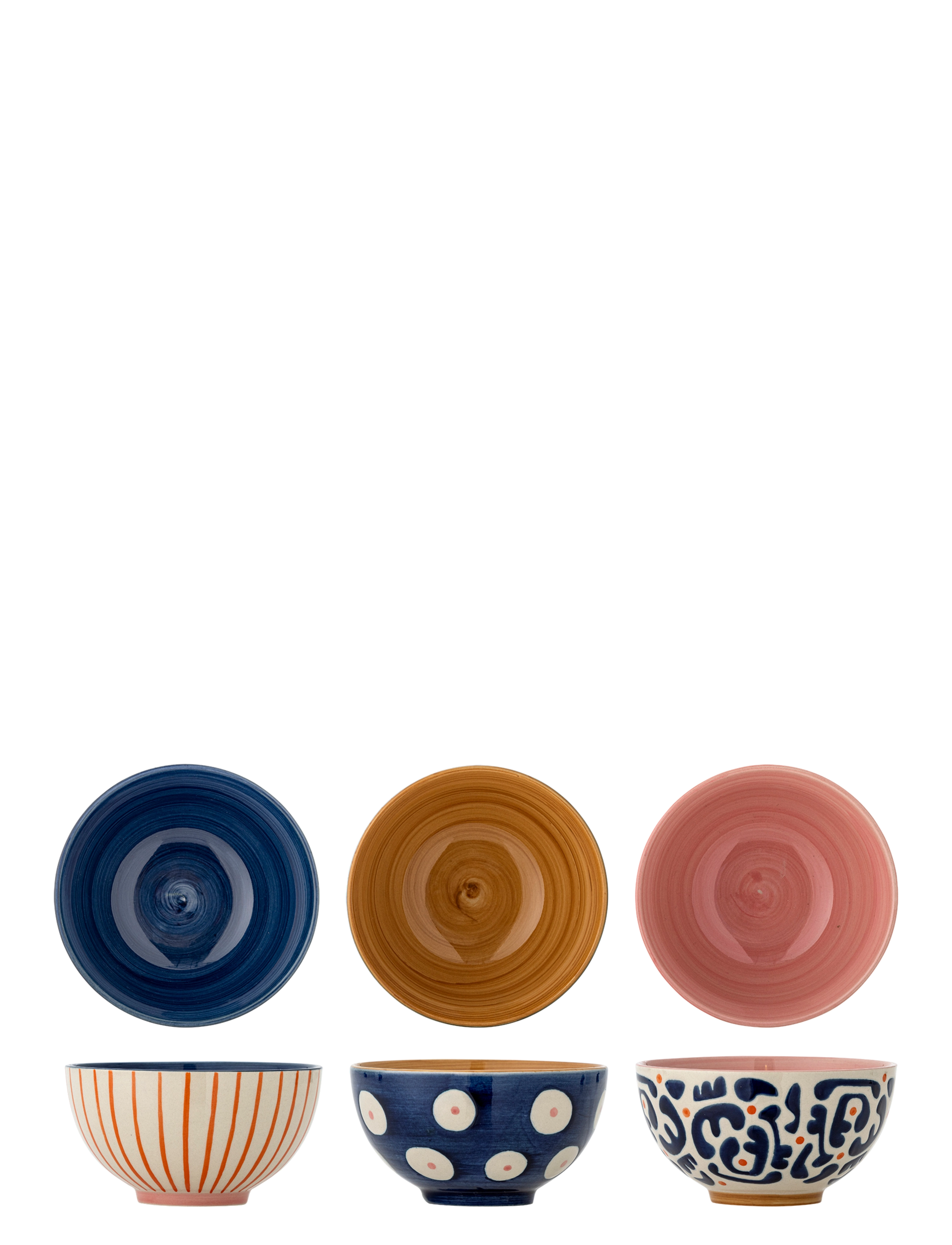 Bloomingville Eviaya Bowl - Geschirr - MULTI-COLOURED / navy