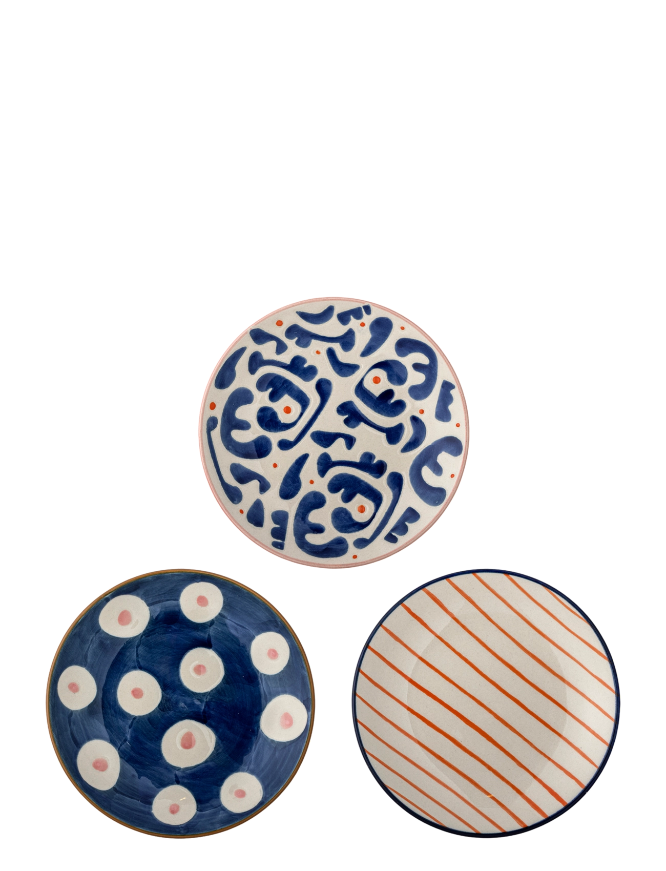 Bloomingville Eviaya Plate - Frühstücksteller - MULTI-COLOURED / navy