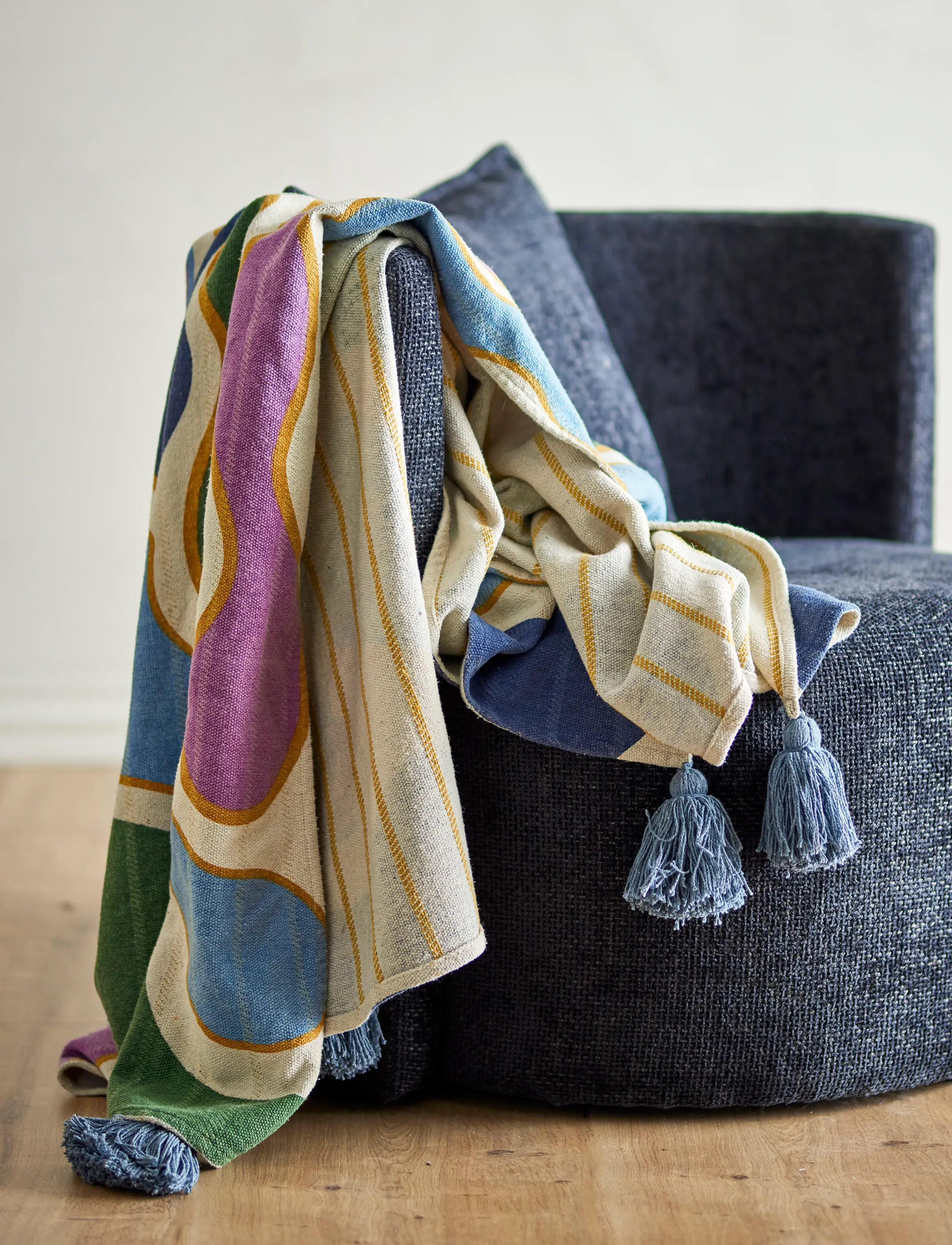 Bloomingville - Salacia Throw - blankets & throws - multi-coloured - 0