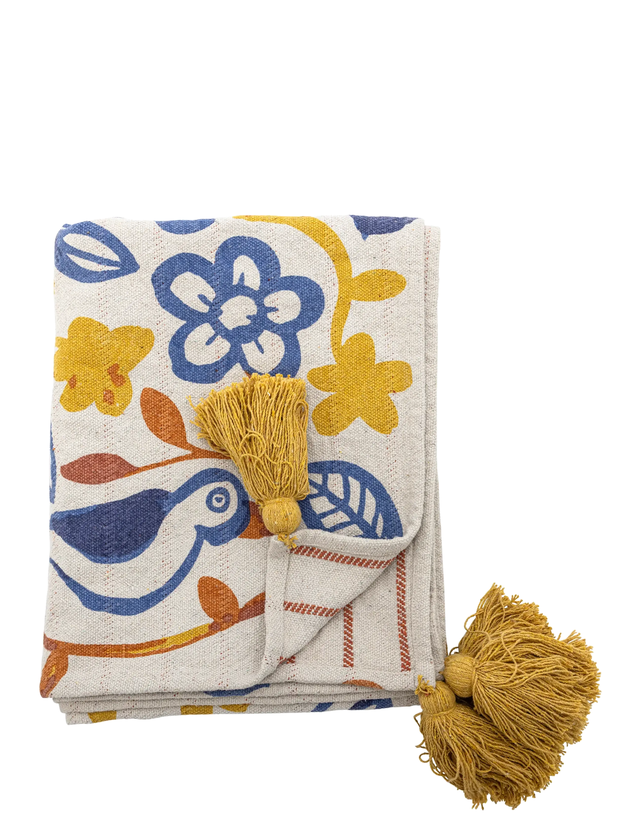 Bloomingville Figuria Throw - Textiles - MULTI-COLOURED / yellow