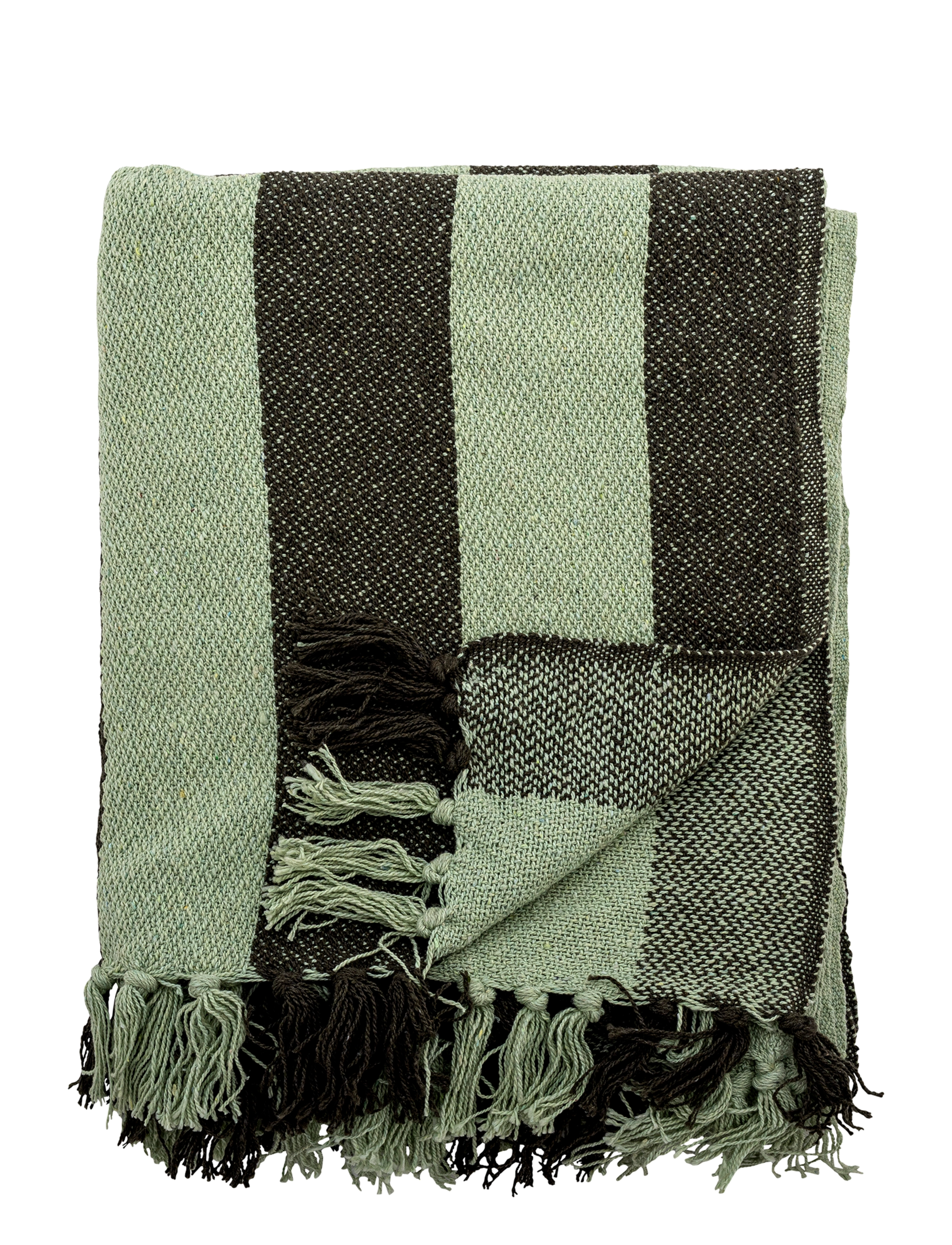 Bloomingville Frello Throw - Visa allt - GREEN / green