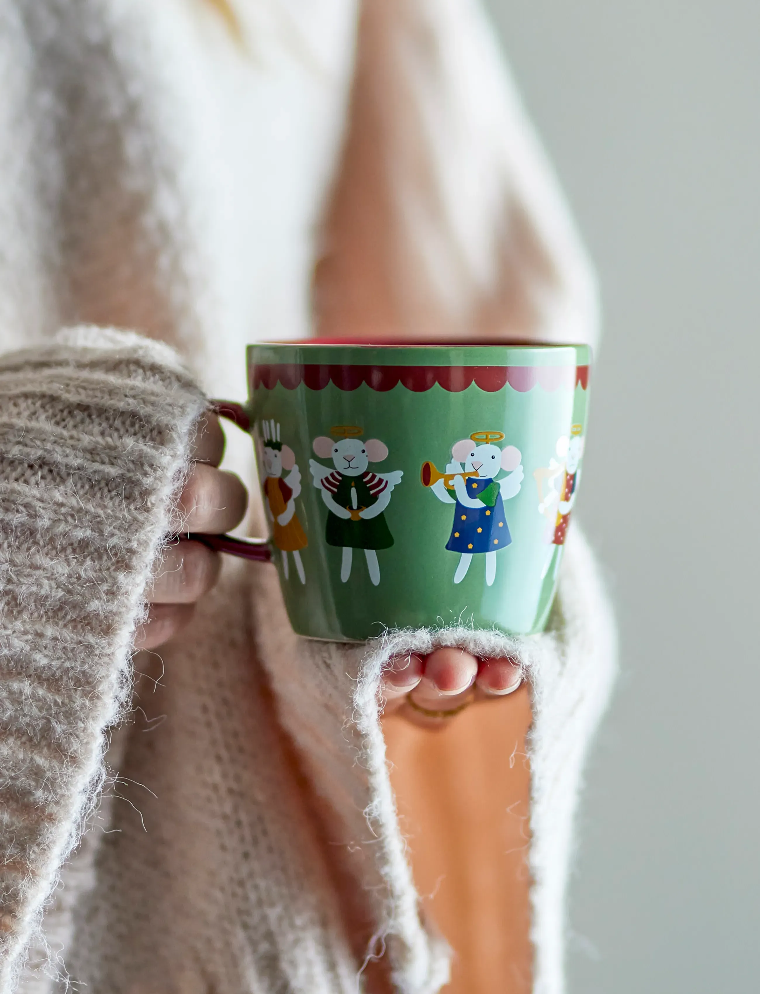 Bloomingville - Peo Mug - weihnachtsdekoration - green - 0