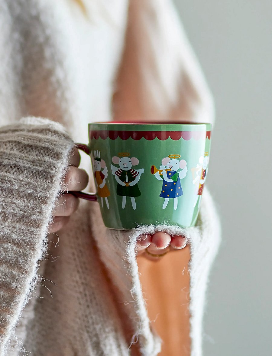 Bloomingville - Peo Mug - weihnachtsdekoration - green - 0