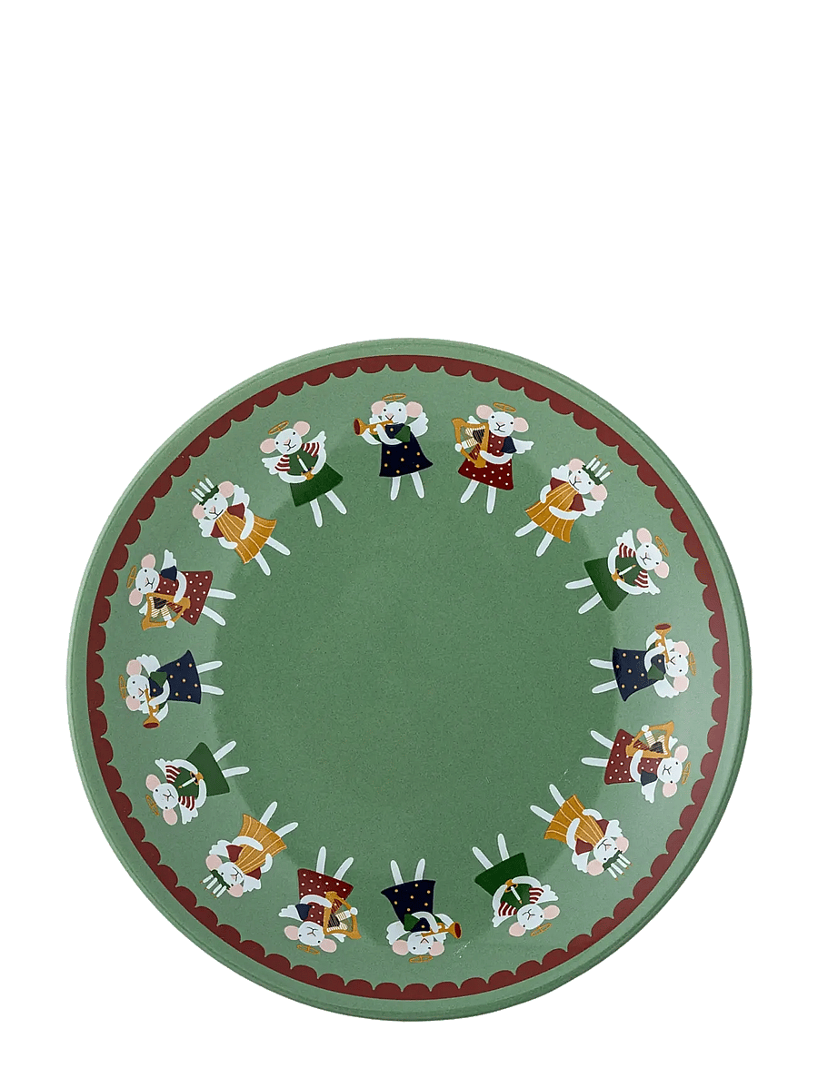 Bloomingville - Peo Plate - weihnachtsdekoration - green - 2