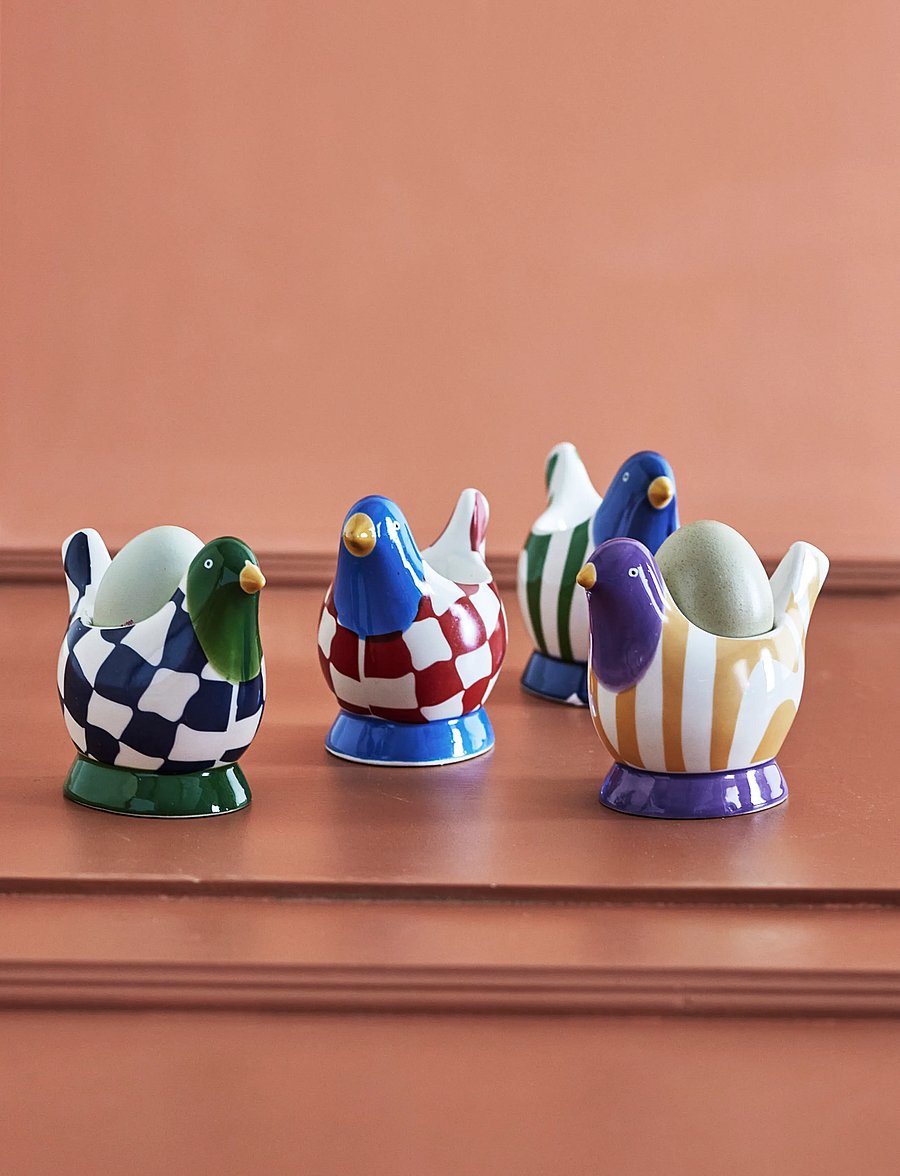 Bloomingville - Birdy Egg Cup - munatopsid - multi-coloured - 0