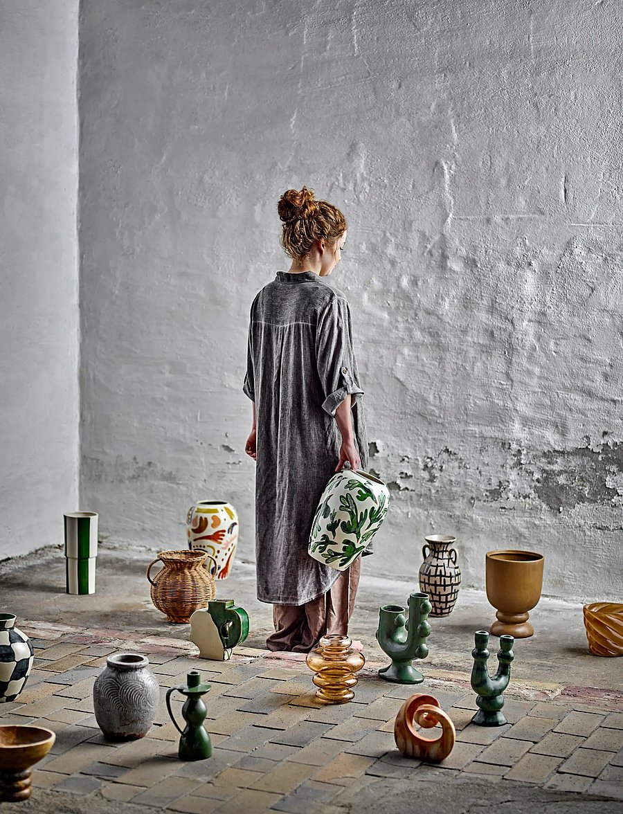 Bloomingville - Floki Vase - vasen - green - 2