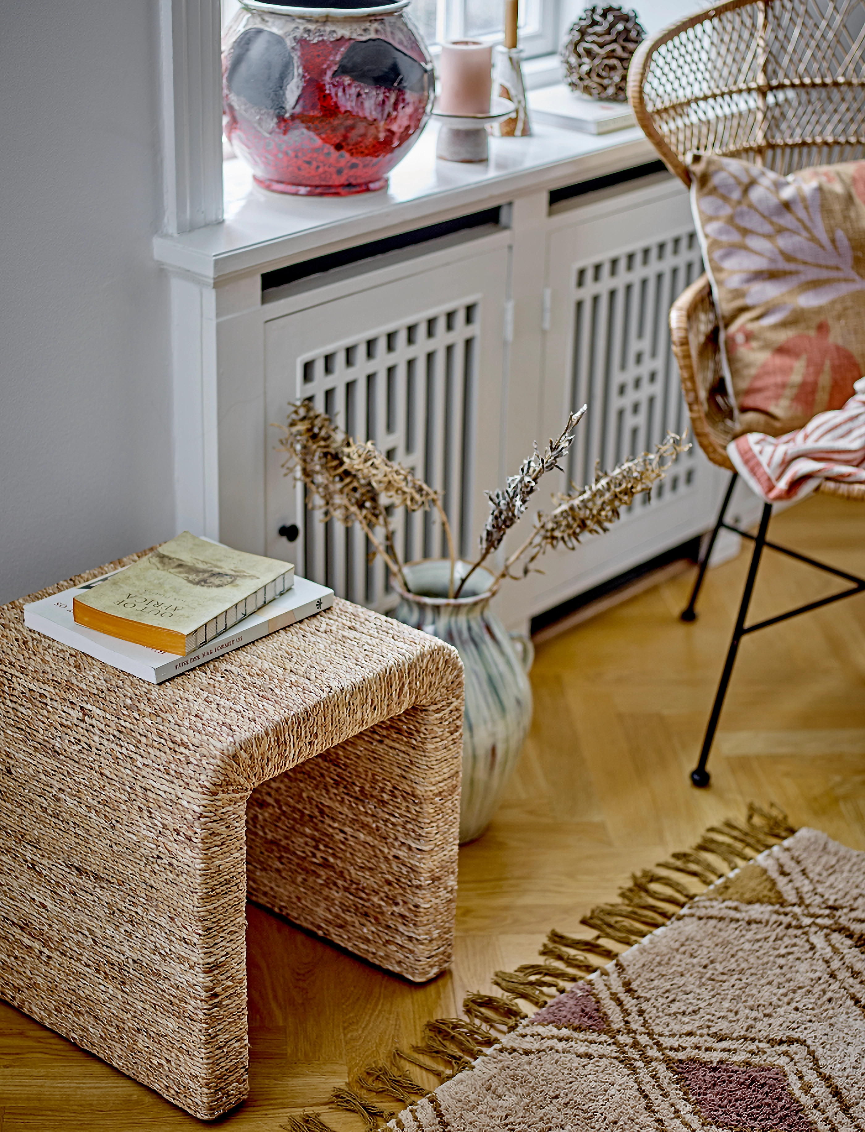 Bloomingville Kien Taburet, Natur, Vandhyacint, One Size, Chairs & Stools, Beige - Stools Benches, Homeware
