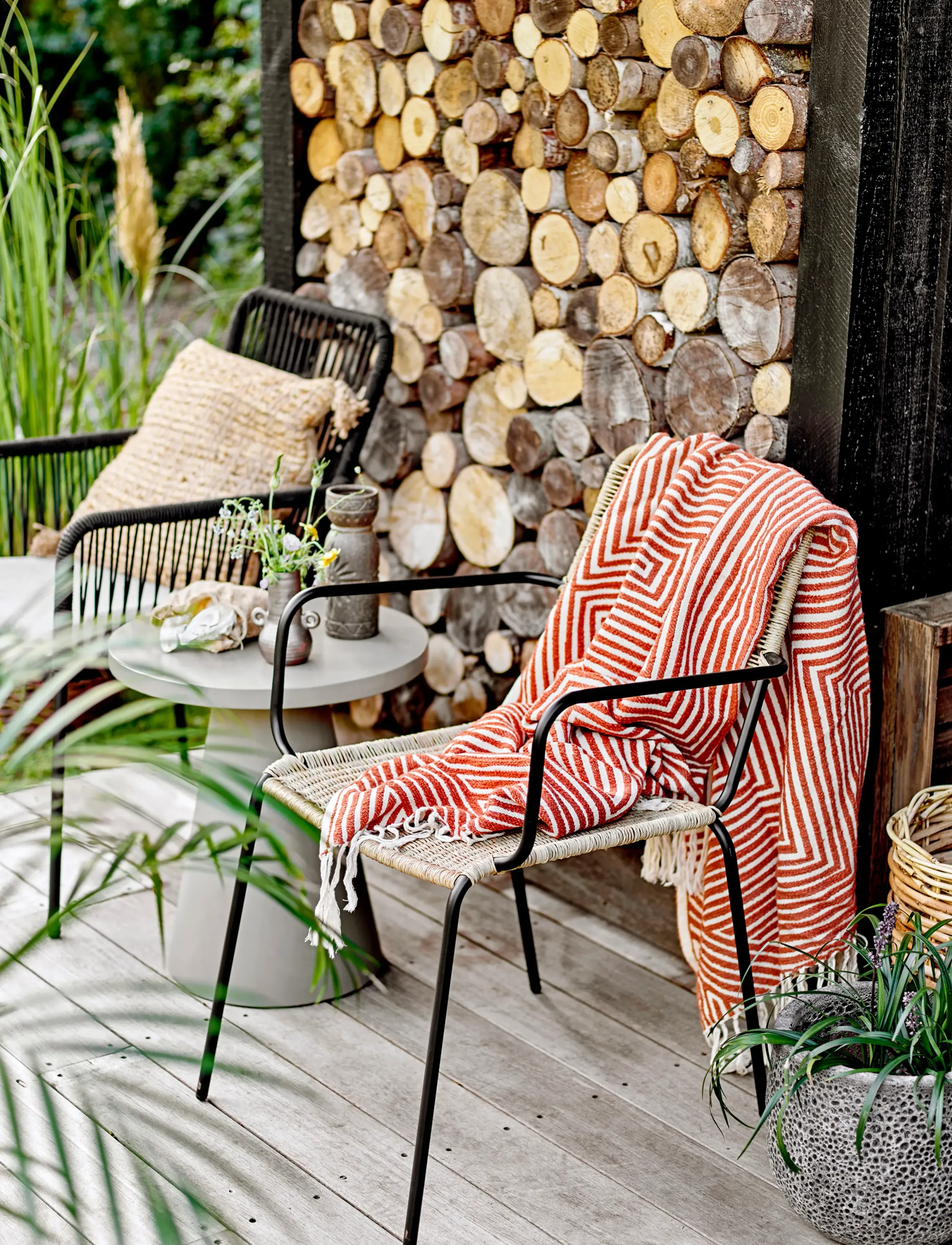 Bloomingville Ray Sidebord, Grå, Fibercement, One Size, Grey, Udendørs Miljø > Udendørs Borde, Unisex