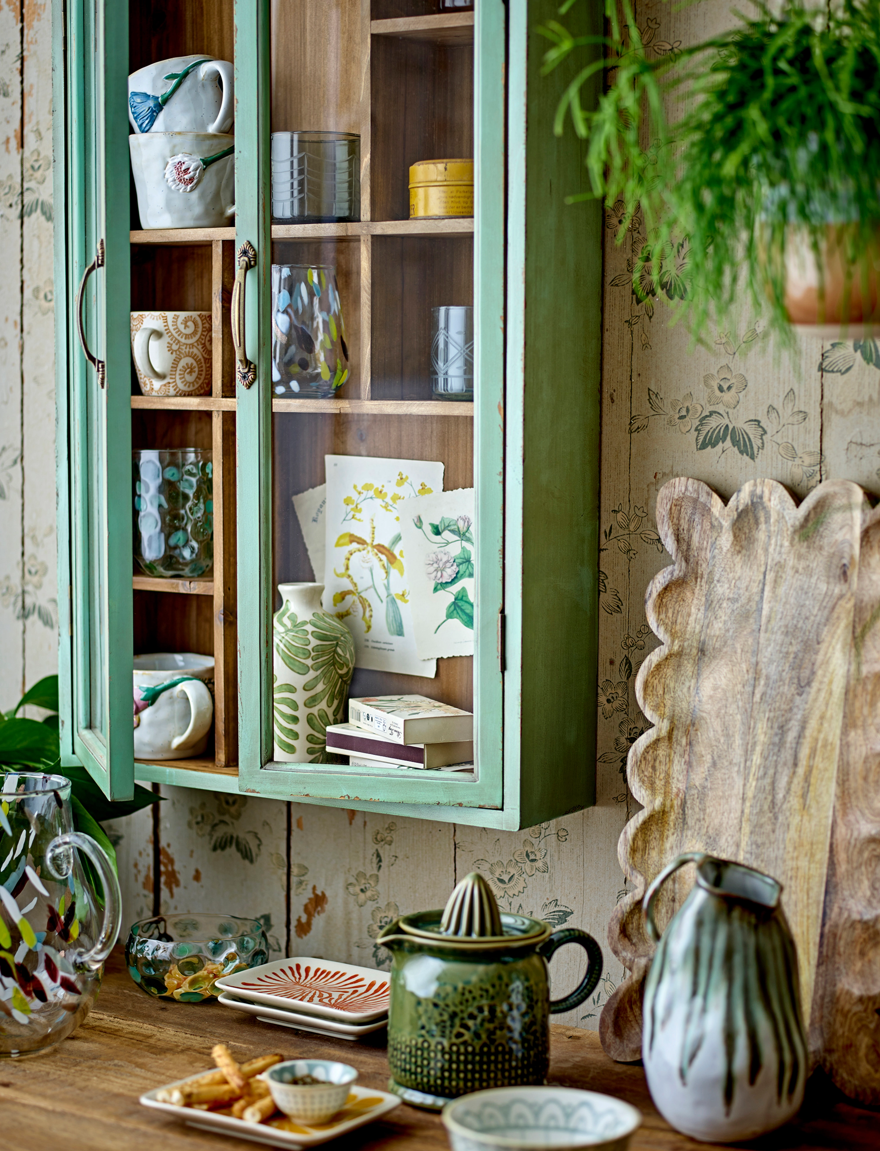 Bloomingville - Hazem Cabinet - schränke - green - 5