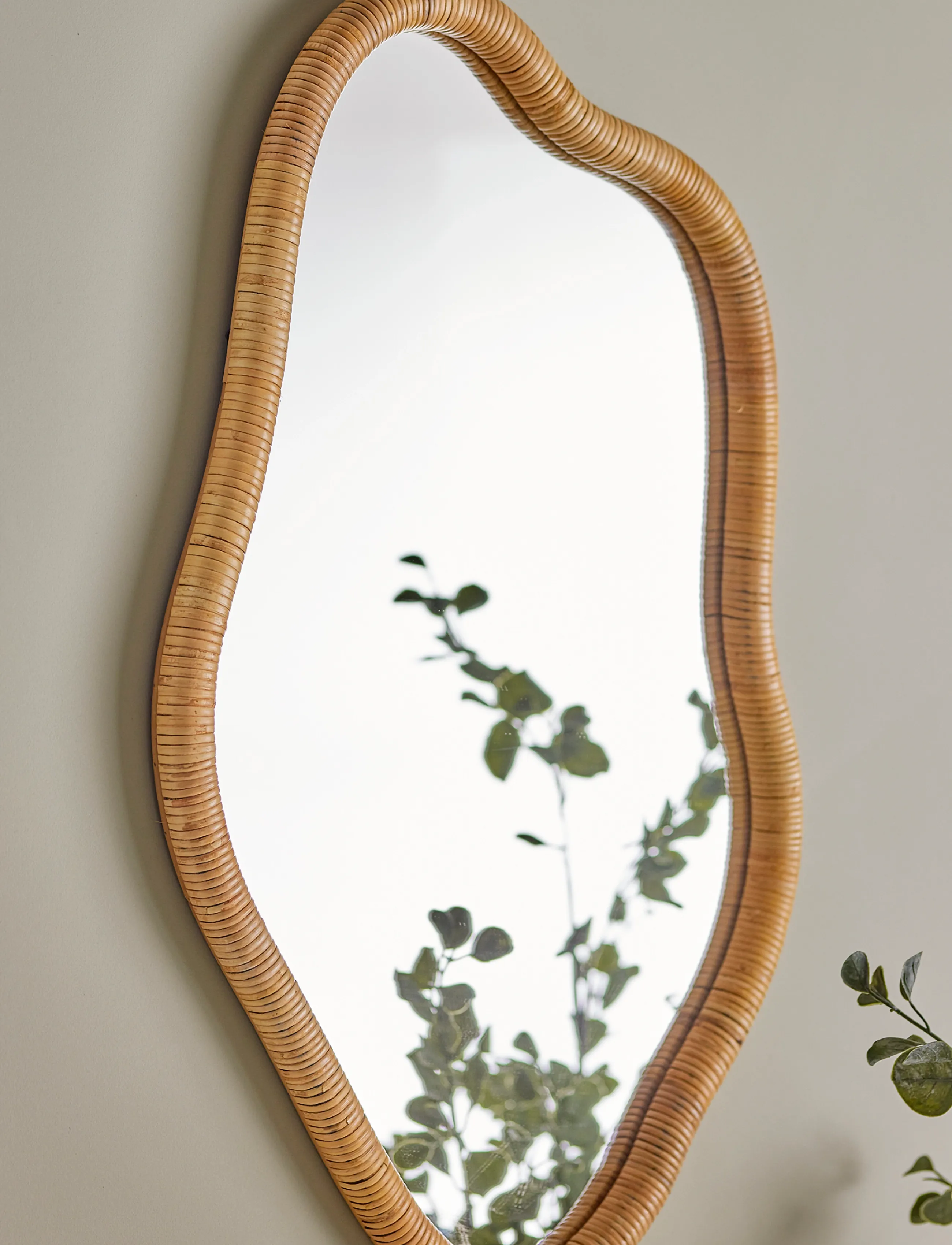 Bloomingville Ashlie Wall Mirror,,,Beige Gr.ONE SIZE