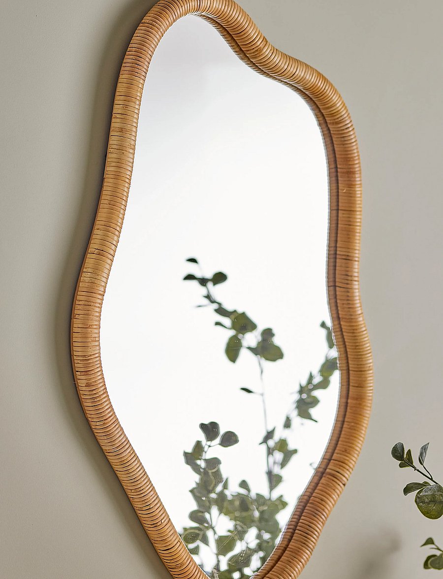 Bloomingville - Ashlie Wall Mirror - seinapeeglid - nature - 1
