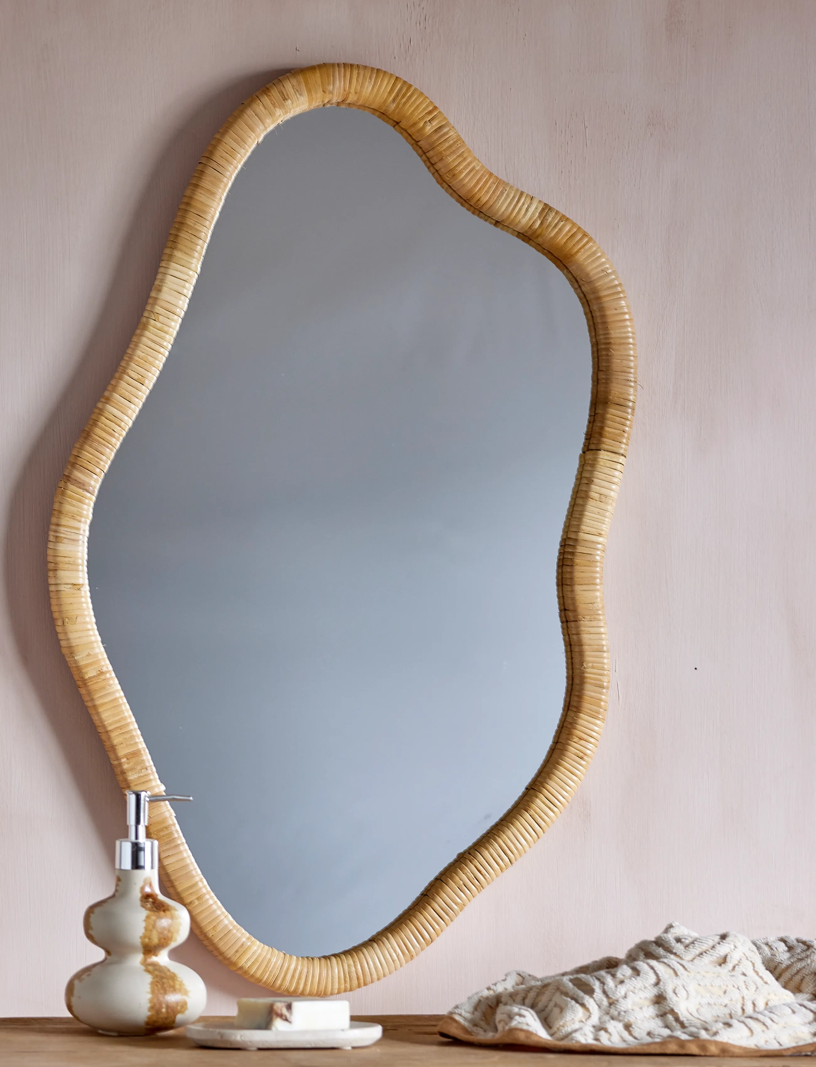 Bloomingville - Ashlie Wall Mirror - seinapeeglid - nature - 2
