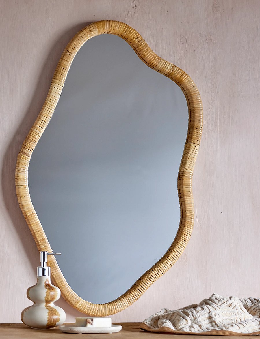 Bloomingville - Ashlie Wall Mirror - seinapeeglid - nature - 2