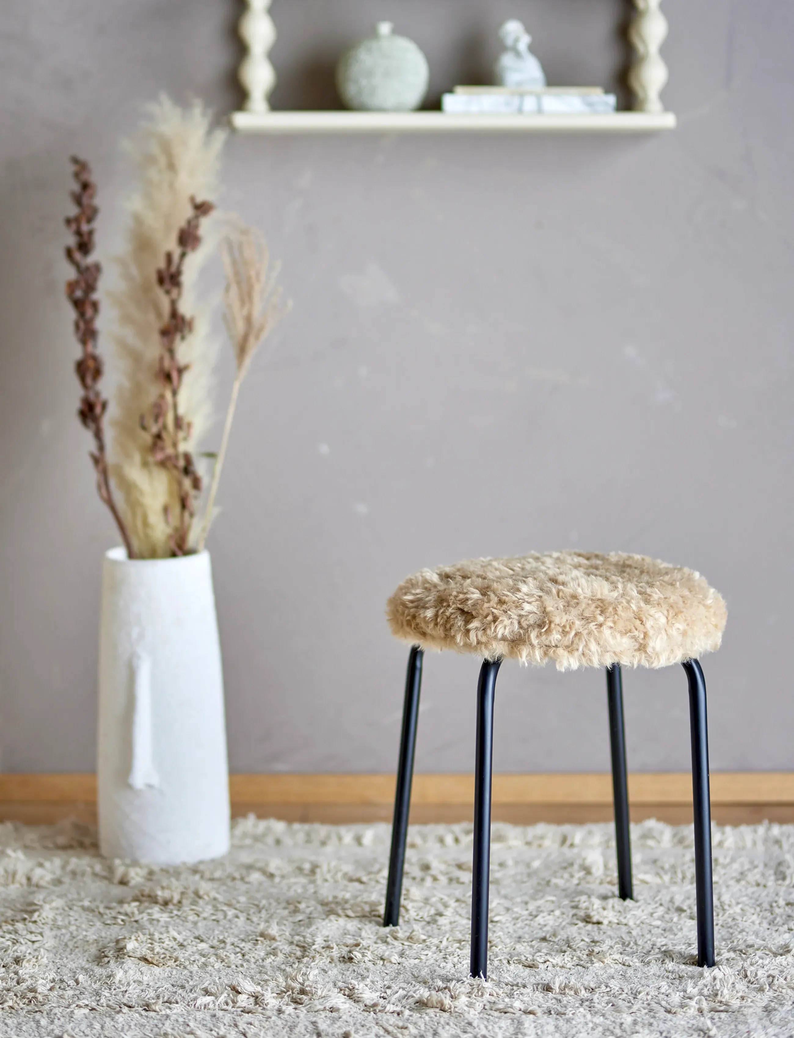 Bloomingville - Linard Stool - pallar & bänkar - brown - 2