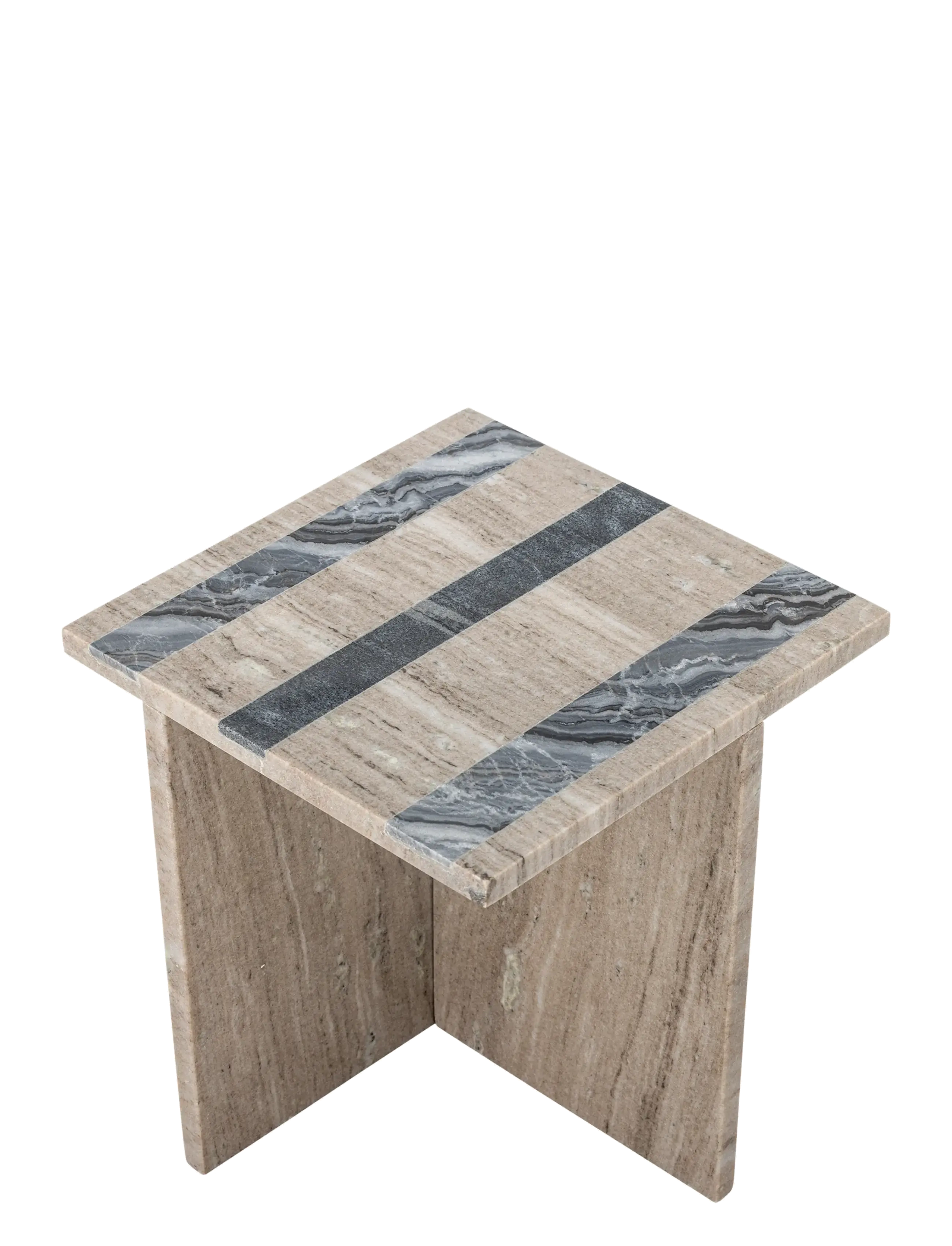 Bloomingville - Clea Side Table, Brown, Marble - sidobord & småbord - brown - 2