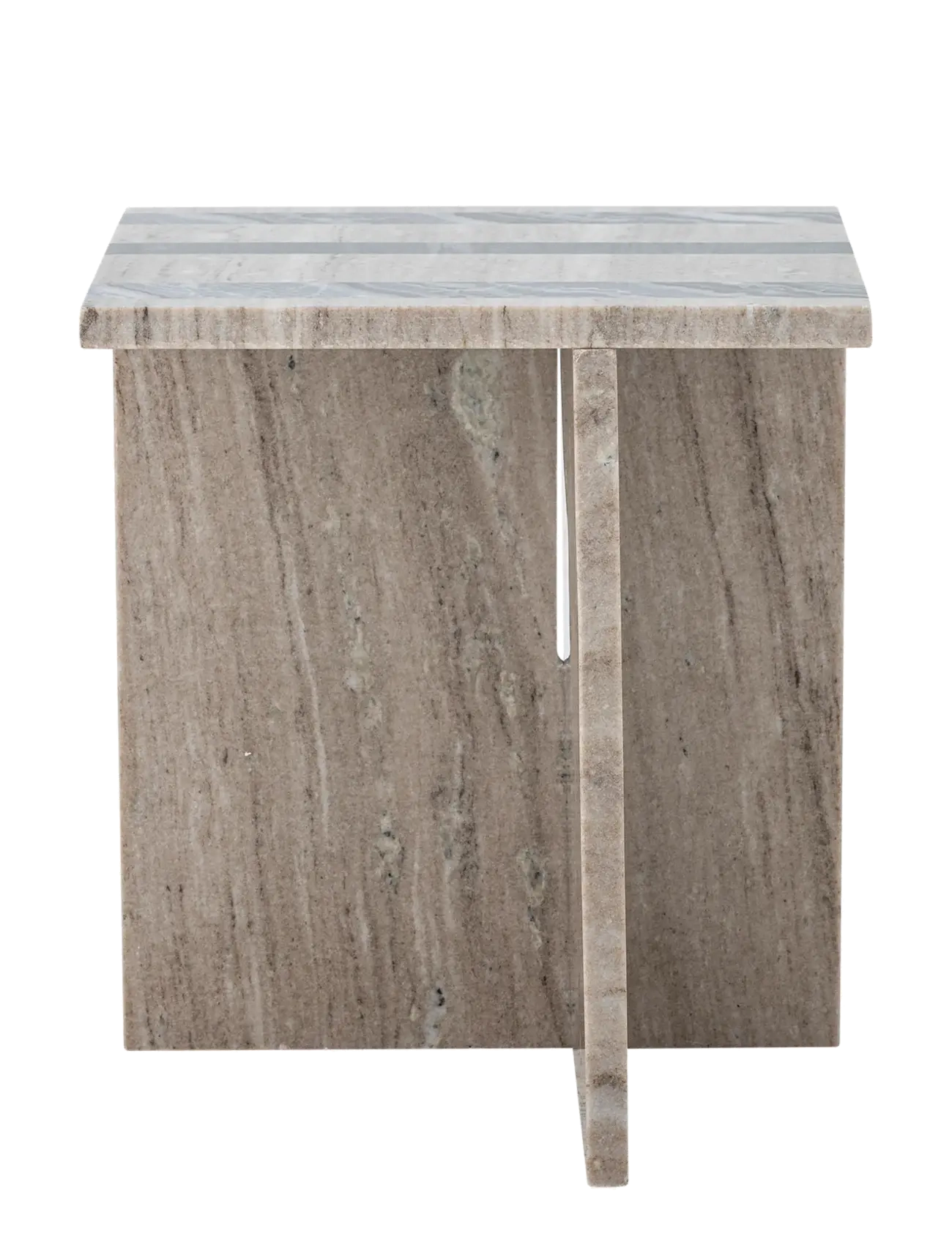 Bloomingville - Clea Side Table, Brown, Marble - sidobord & småbord - brown - 3