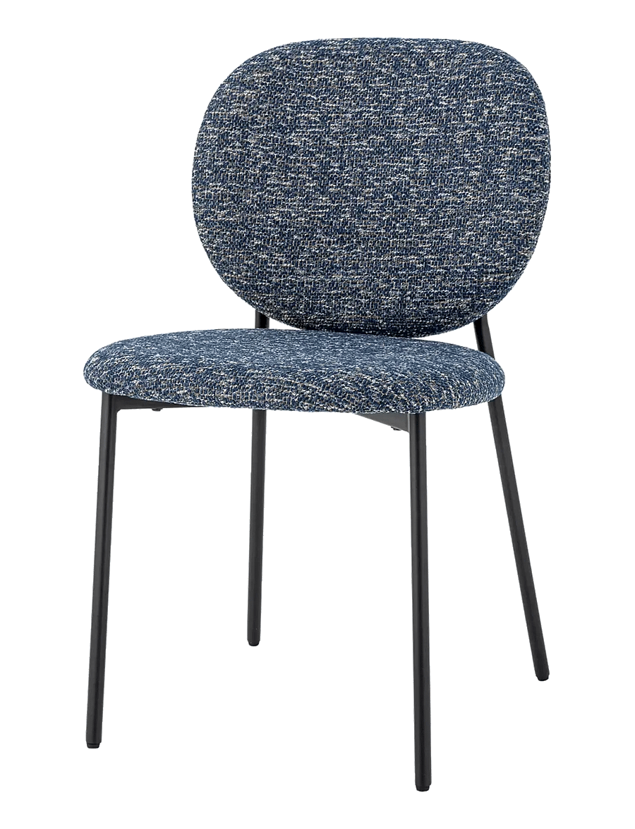 Bloomingville - Percey Dining Chair - stühle - blue - 4
