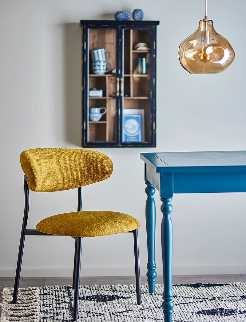 Bloomingville - Manal Dining Chair - stühle - yellow - 0