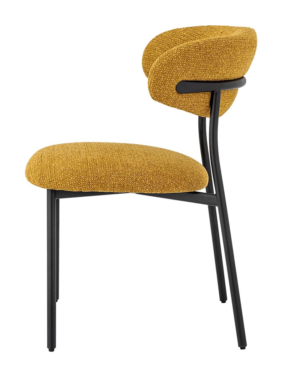 Bloomingville - Manal Dining Chair - stühle - yellow - 3