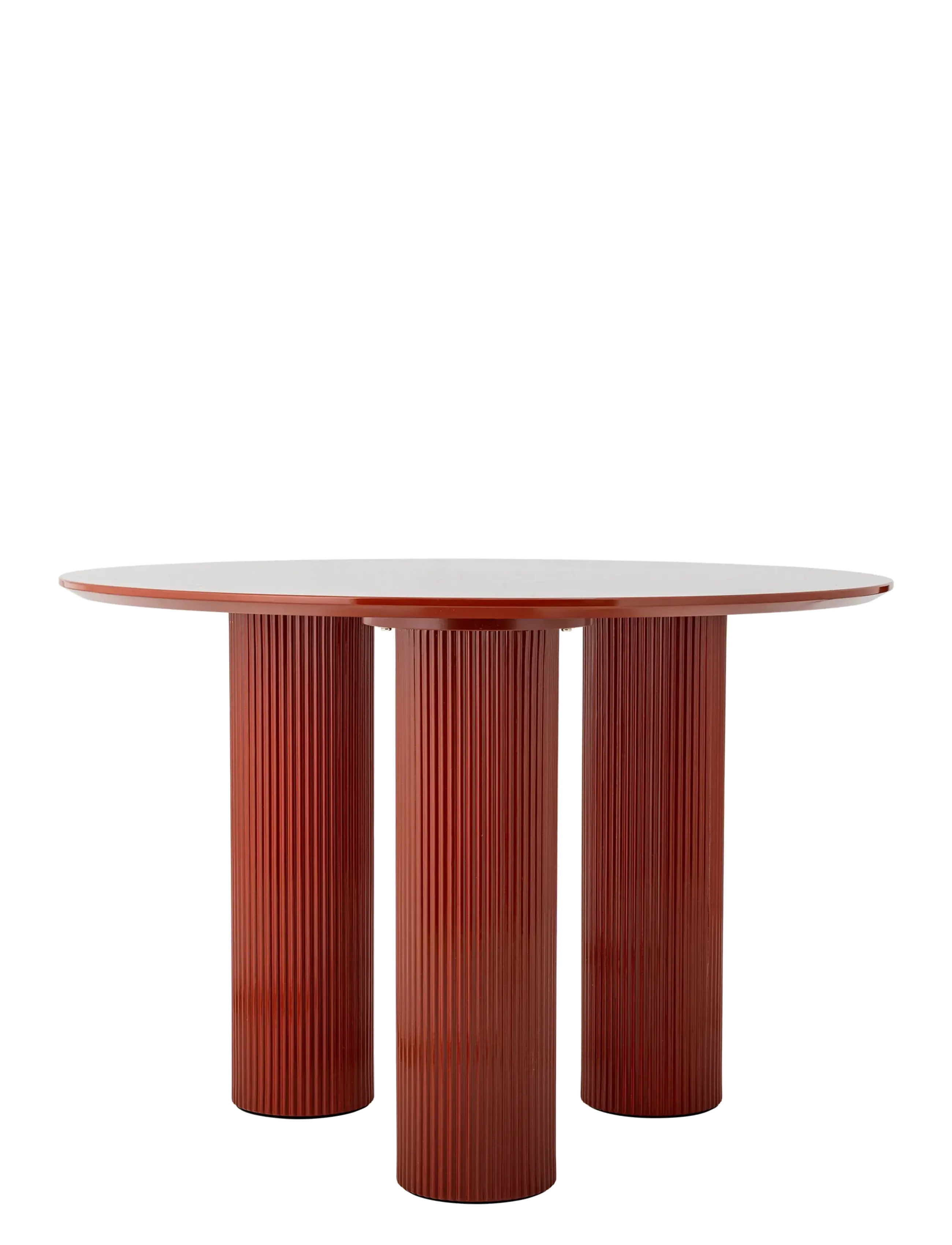 Bloomingville Della Dining Table, Spisebord, Rød, Str: Ø 110 CM