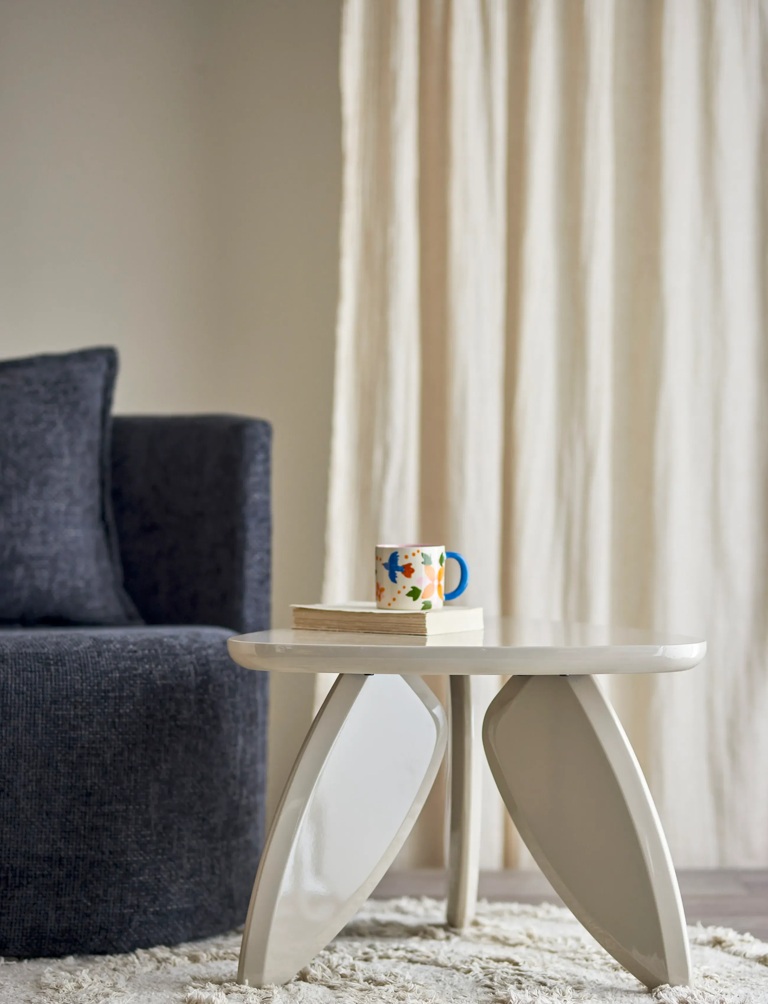 Bloomingville Magia Coffee Table, 60X45X57.5 cm, Tables, Creme - Homeware