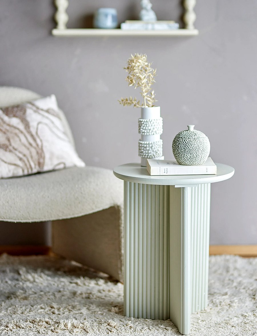 Bloomingville - Edith Side Table - beistelltische & kleine tische - white - 0