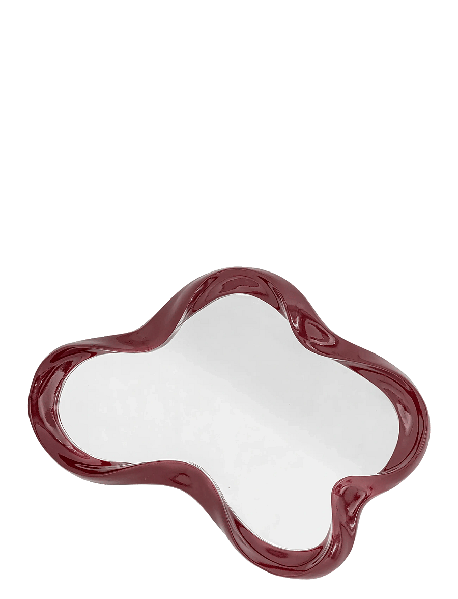 Bloomingville - Violeta Wall Mirror - wandspiegel - red - 0