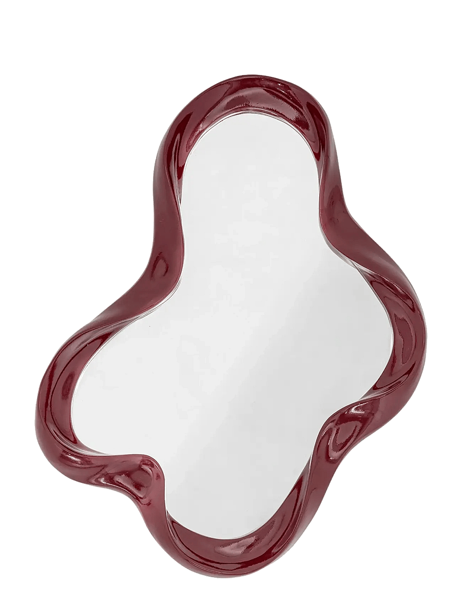 Bloomingville - Violeta Wall Mirror - wandspiegel - red - 1