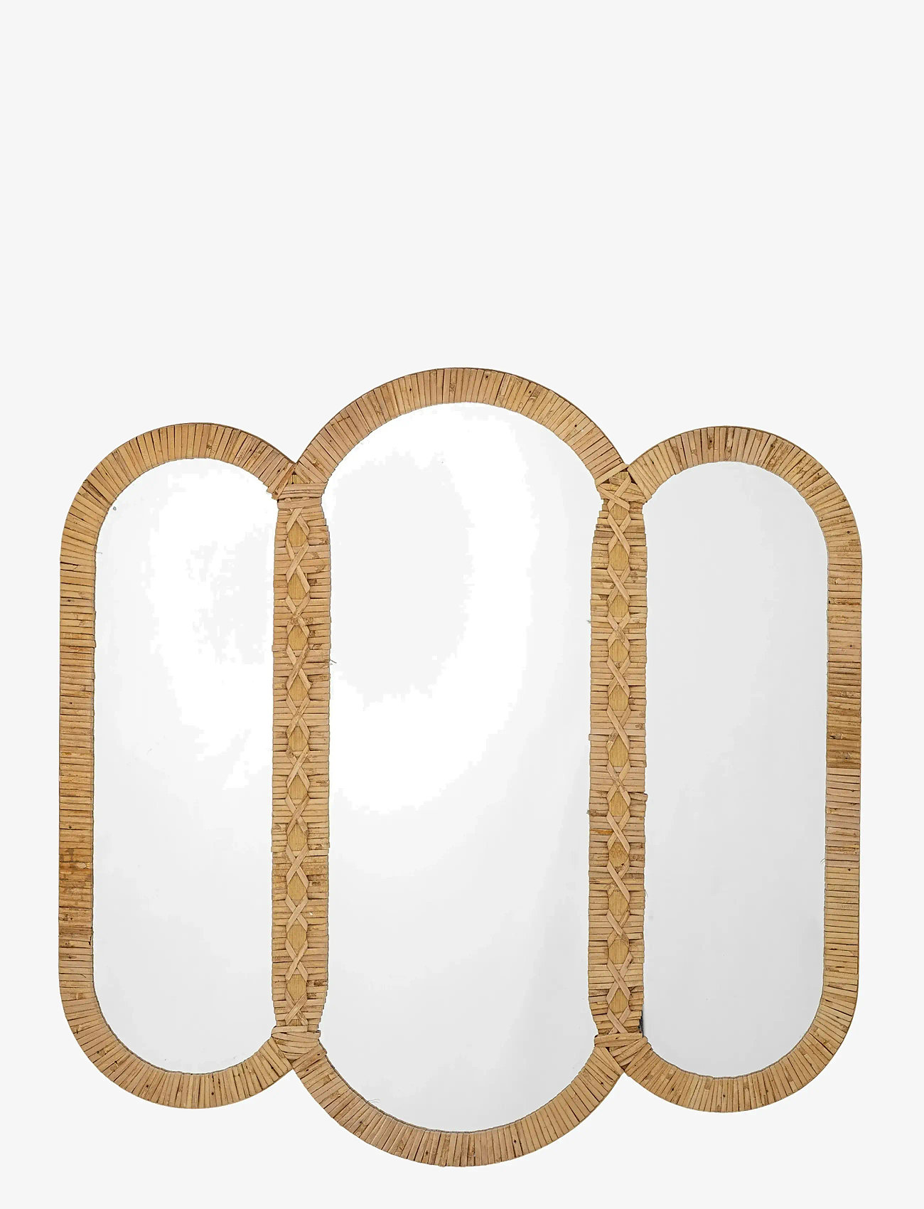 Bloomingville - Cardiz Wall Mirror - wall mirrors - beige - 0