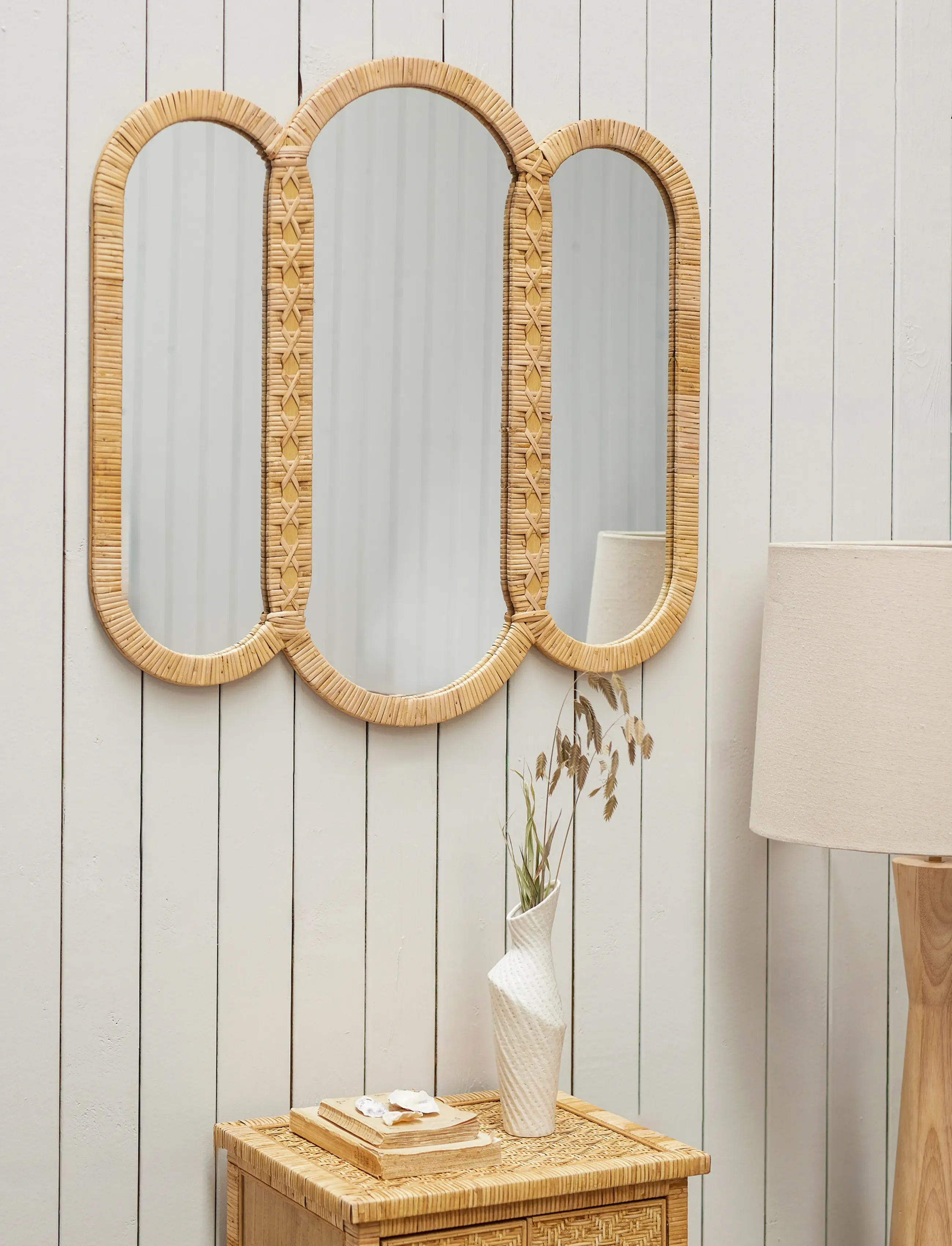 Bloomingville - Cardiz Wall Mirror - spejle - beige - 2