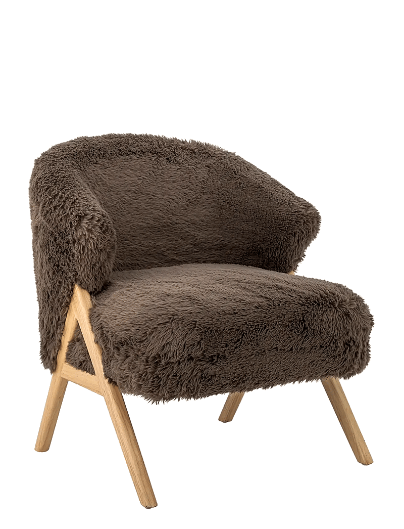 Bloomingville - Camino Lounge Chair - armchairs - brown - 1