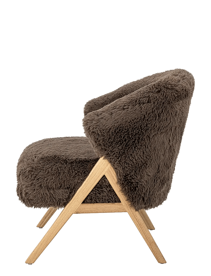 Bloomingville - Camino Lounge Chair - armchairs - brown - 4