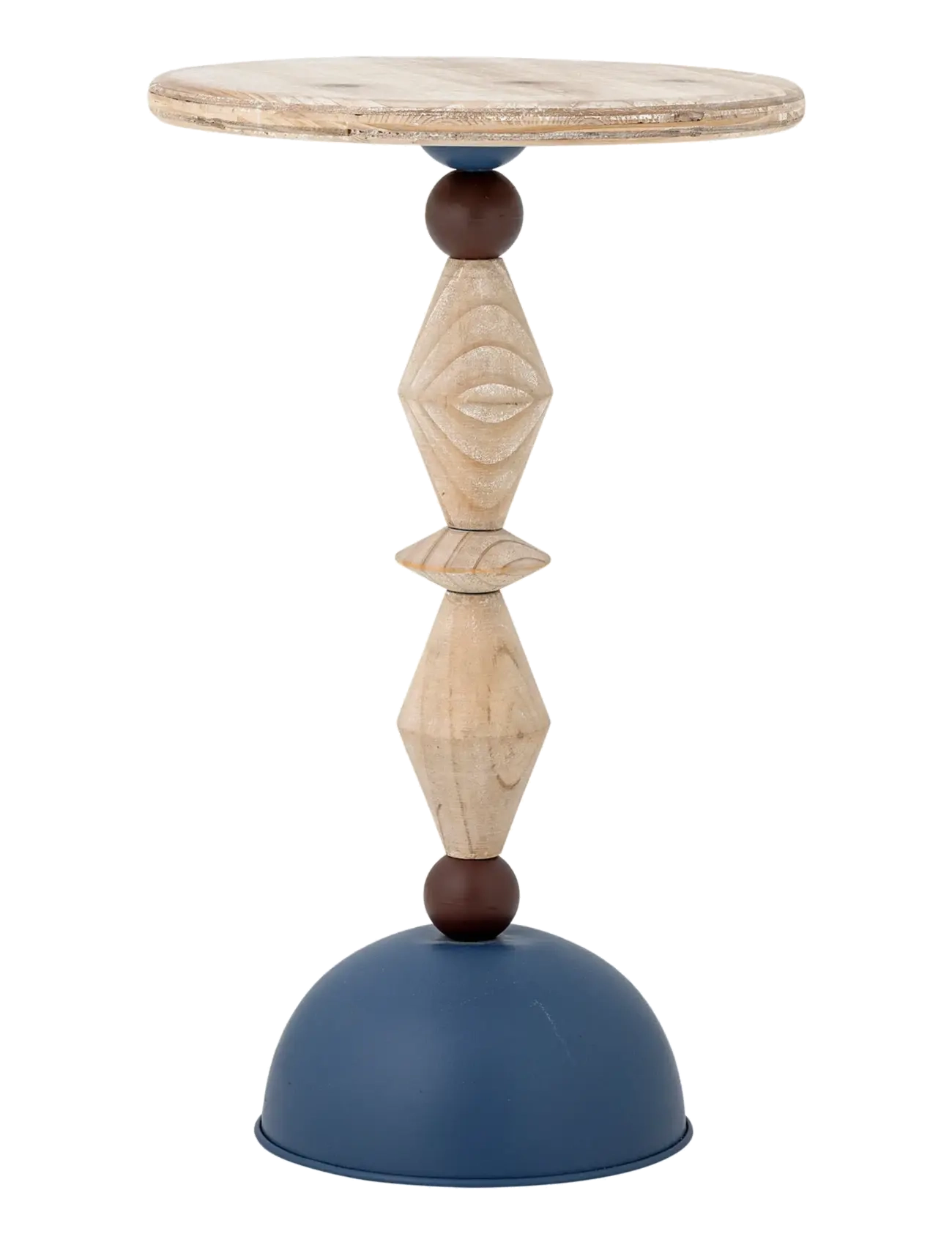 Bloomingville Mannelli Side Table, Sidebord og lille bord, Blå, Str: Ø 30 CM