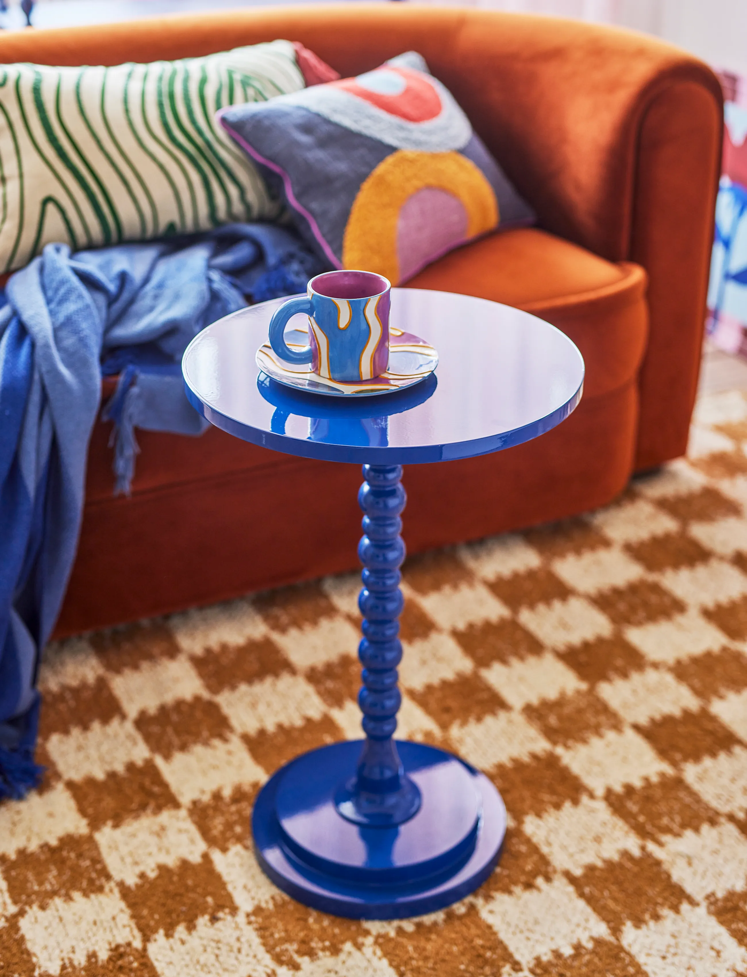 Bloomingville - Ellar Side Table - blue - 2