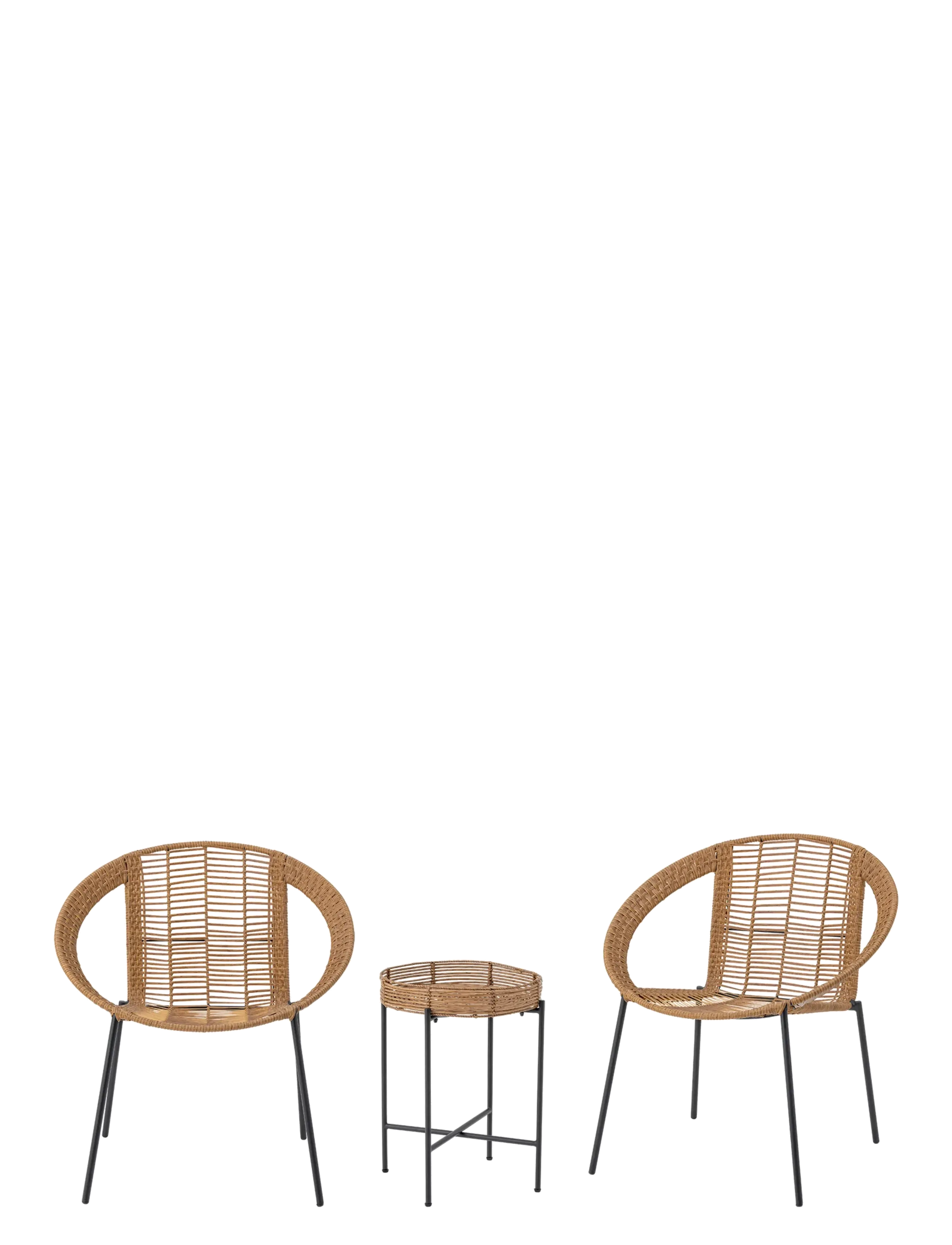 Bloomingville Dudine Lounge set - Visa allt - NATURAL / beige