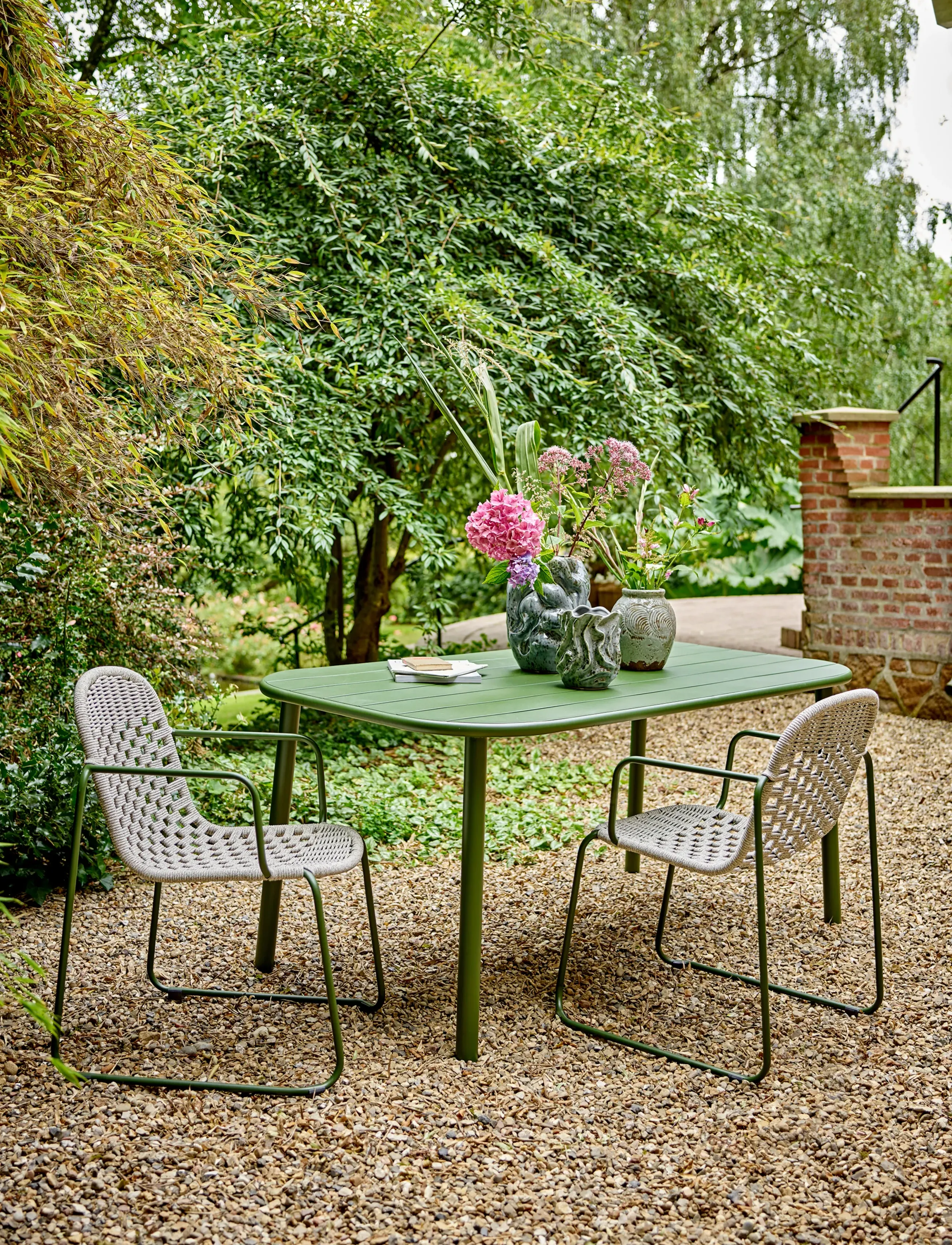 Bloomingville Calana Dining Table, 160X75X90 cm, Green, Udendørs Miljø > Udendørs Borde, Unisex