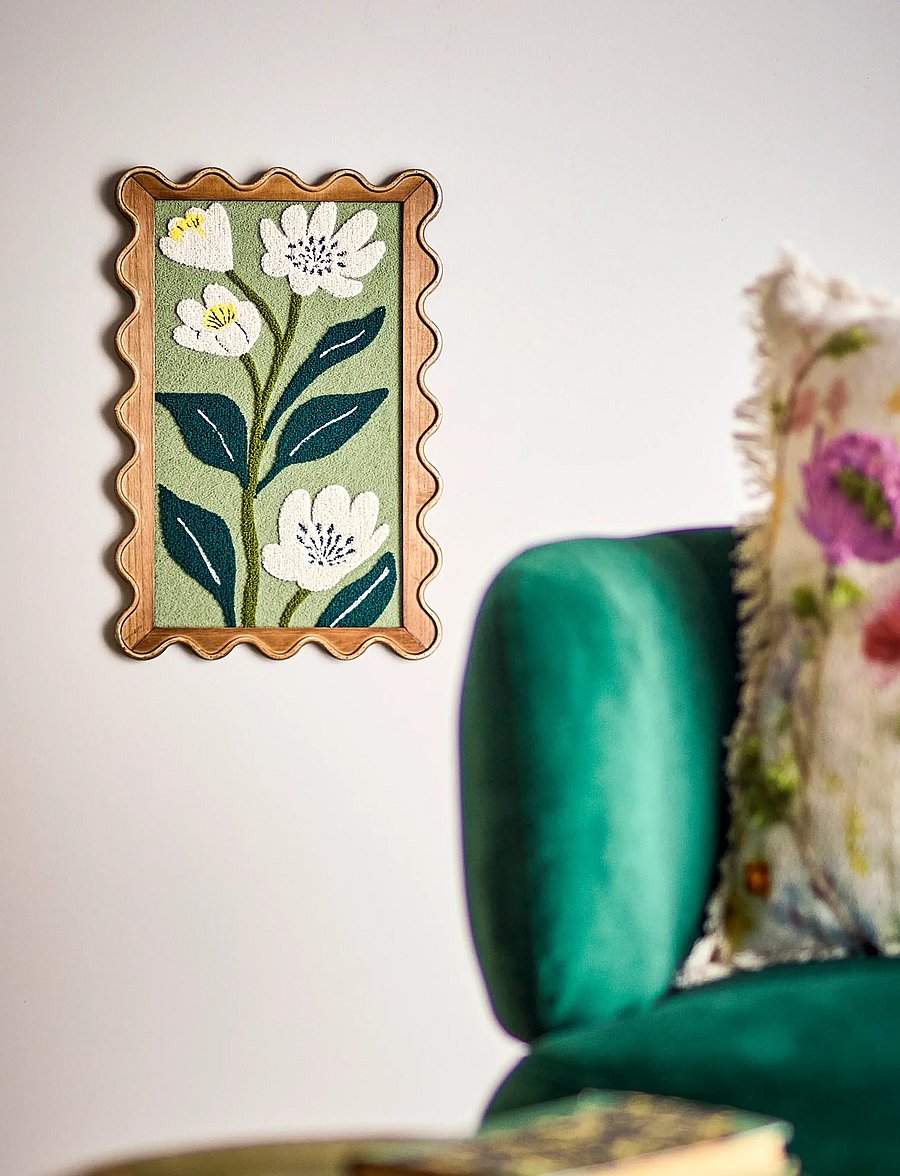 Bloomingville - Talan Illustration w/ Frame - wand dekoration - multi-coloured - 0