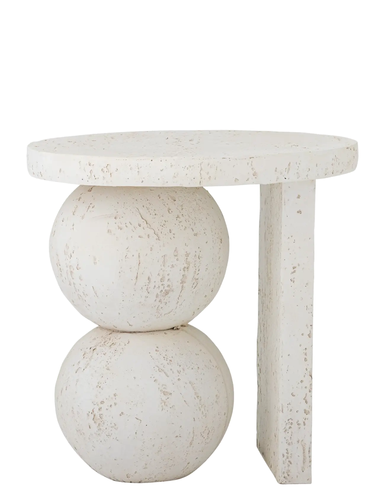 Bloomingville Tally Side Table, Sidebord og lille bord, Creme, Str: Ø 46 CM