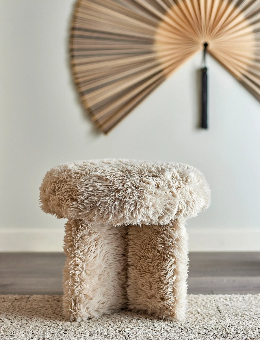 Bloomingville - Frikka Pouf - poufs - cream - 0