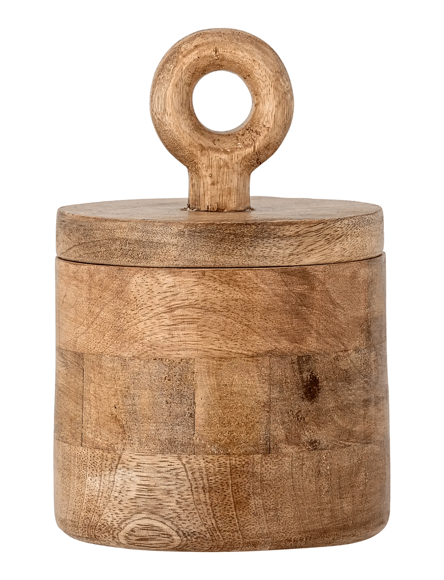 Bloomingville - Nonnie Jar w/Lid - vorratsgläser - natural - 1