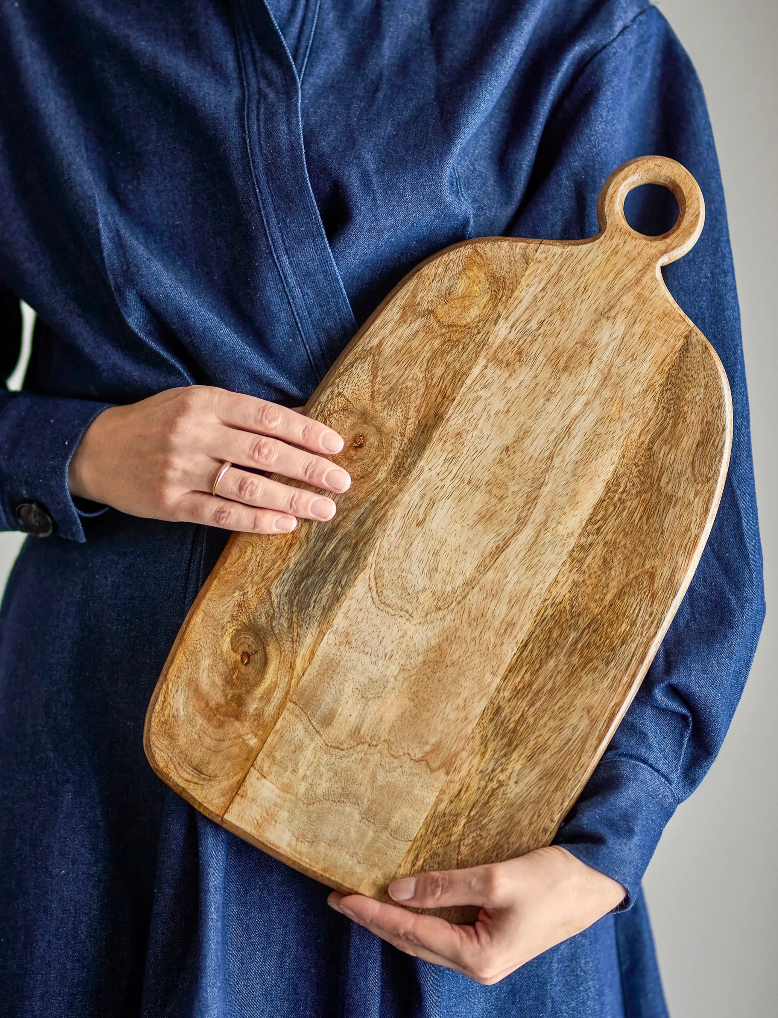 Bloomingville Nonnie Cutting Board, 45X2X24 cm, Kitchen Tools, Braun - Boards, Homeware