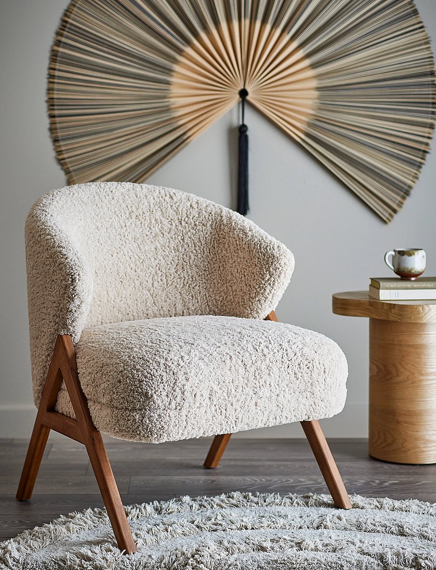 Bloomingville - Camino Lounge Chair - stühle - natural - 0
