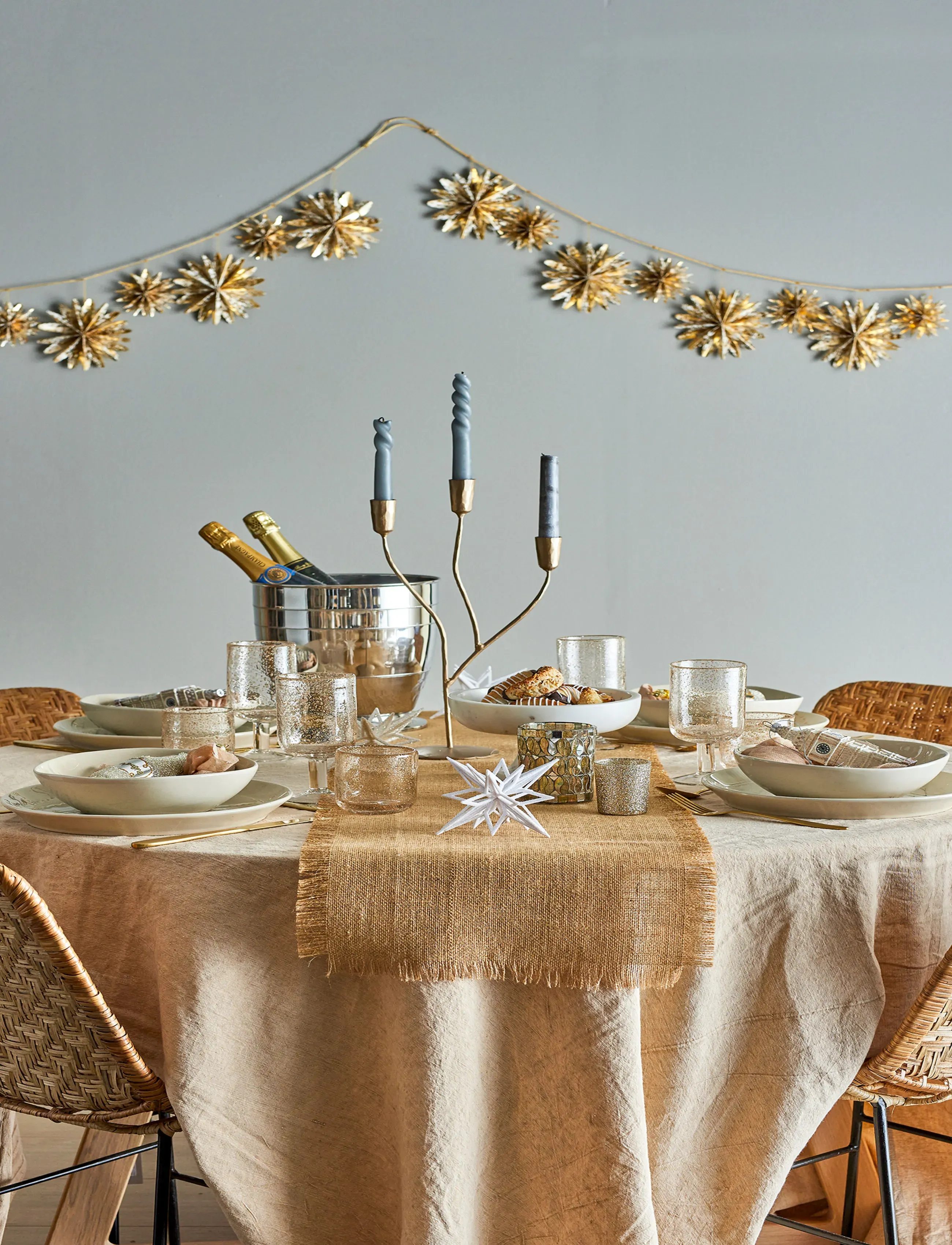 Bloomingville - Lorine Candle Holder - christmas decorations - gold - 2