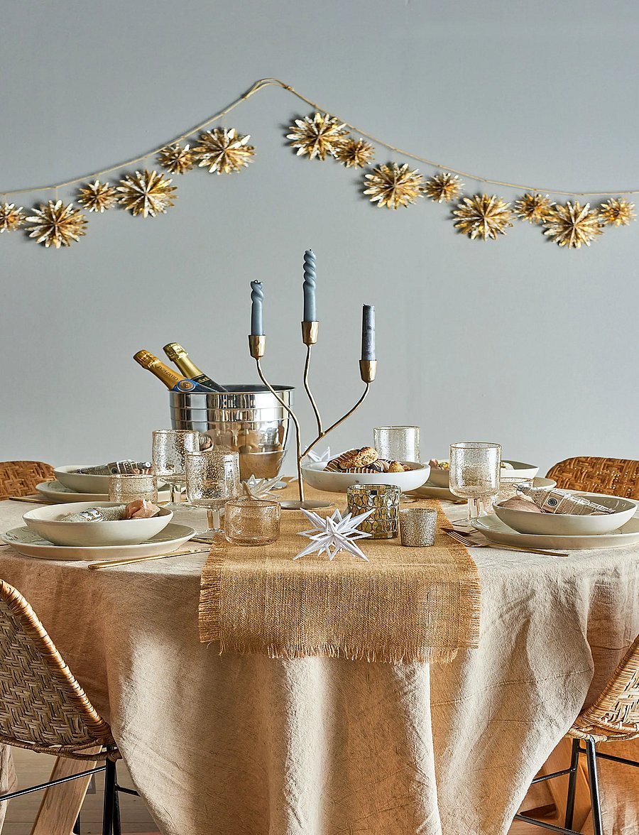 Bloomingville - Lorine Candle Holder - weihnachtsdekoration - gold - 2